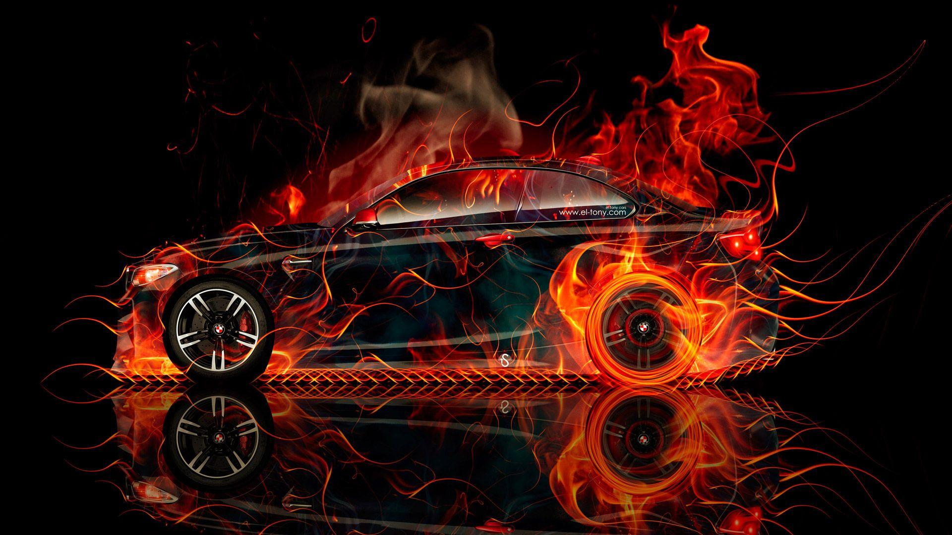 Car with Flames Wallpapers - Top Free Car with Flames Backgrounds ...