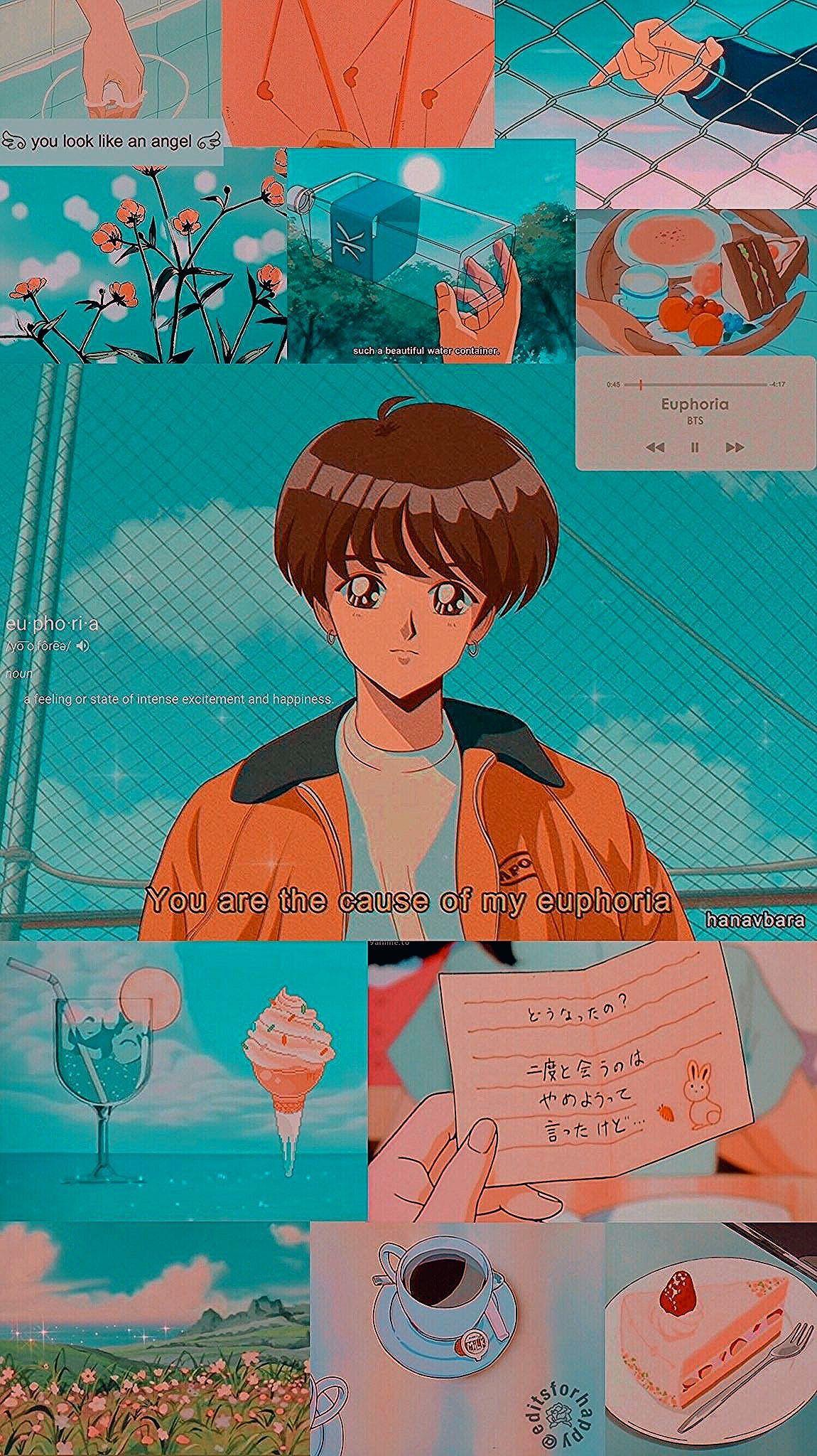 1150x2048 BTS Cute Anime Wallpaper