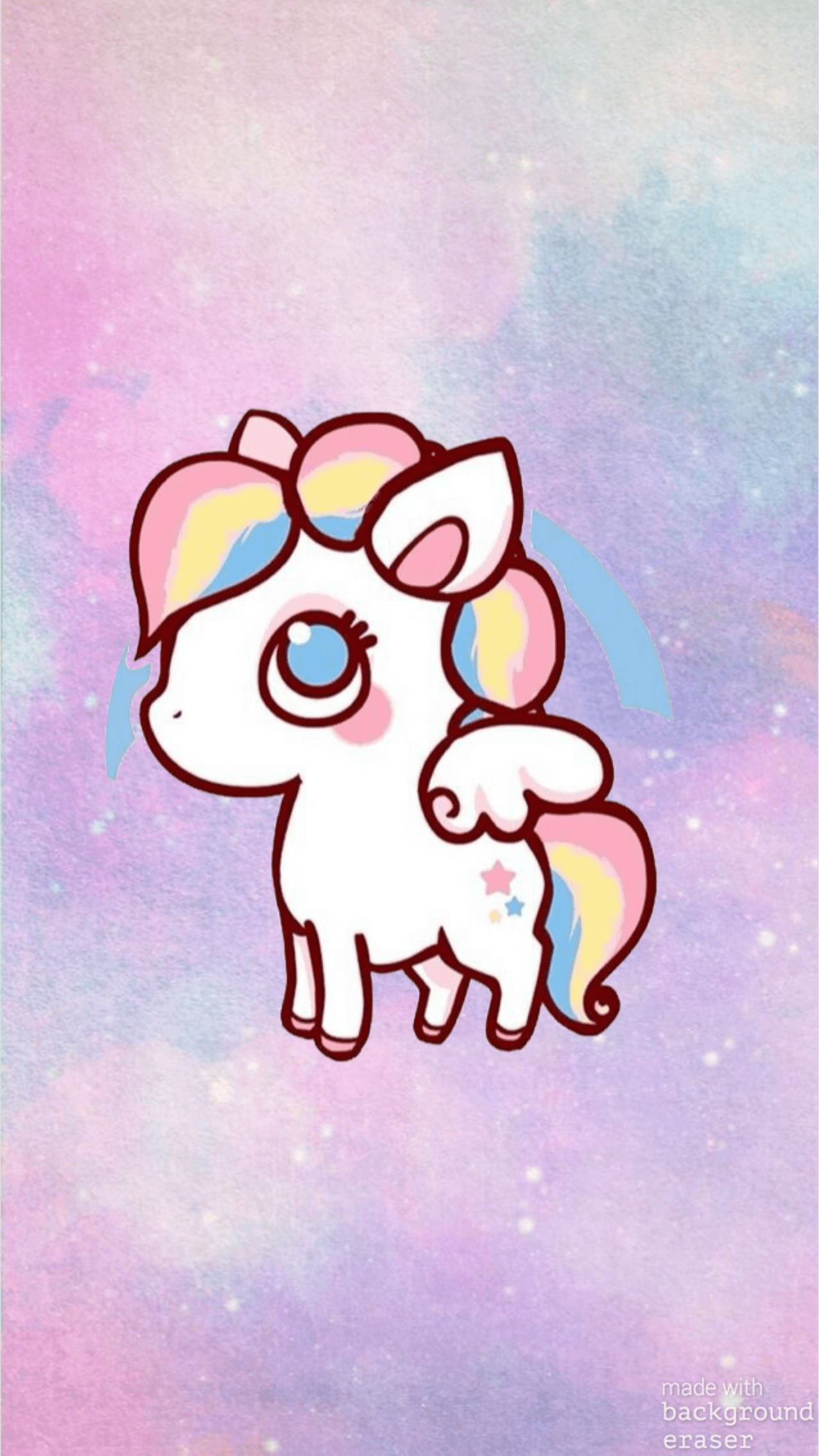 1276x2270 Baby Unicorn Wallpaper