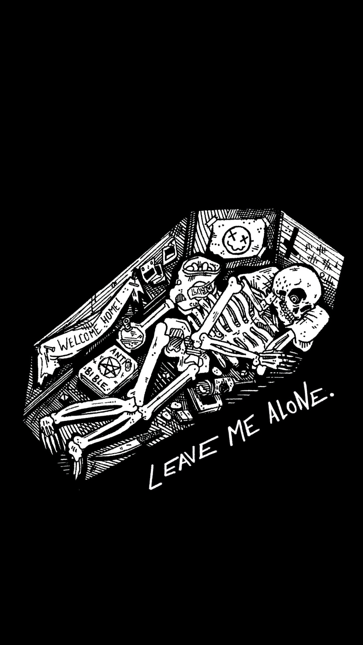 1242x2208 Sad Skeleton Aesthetic .