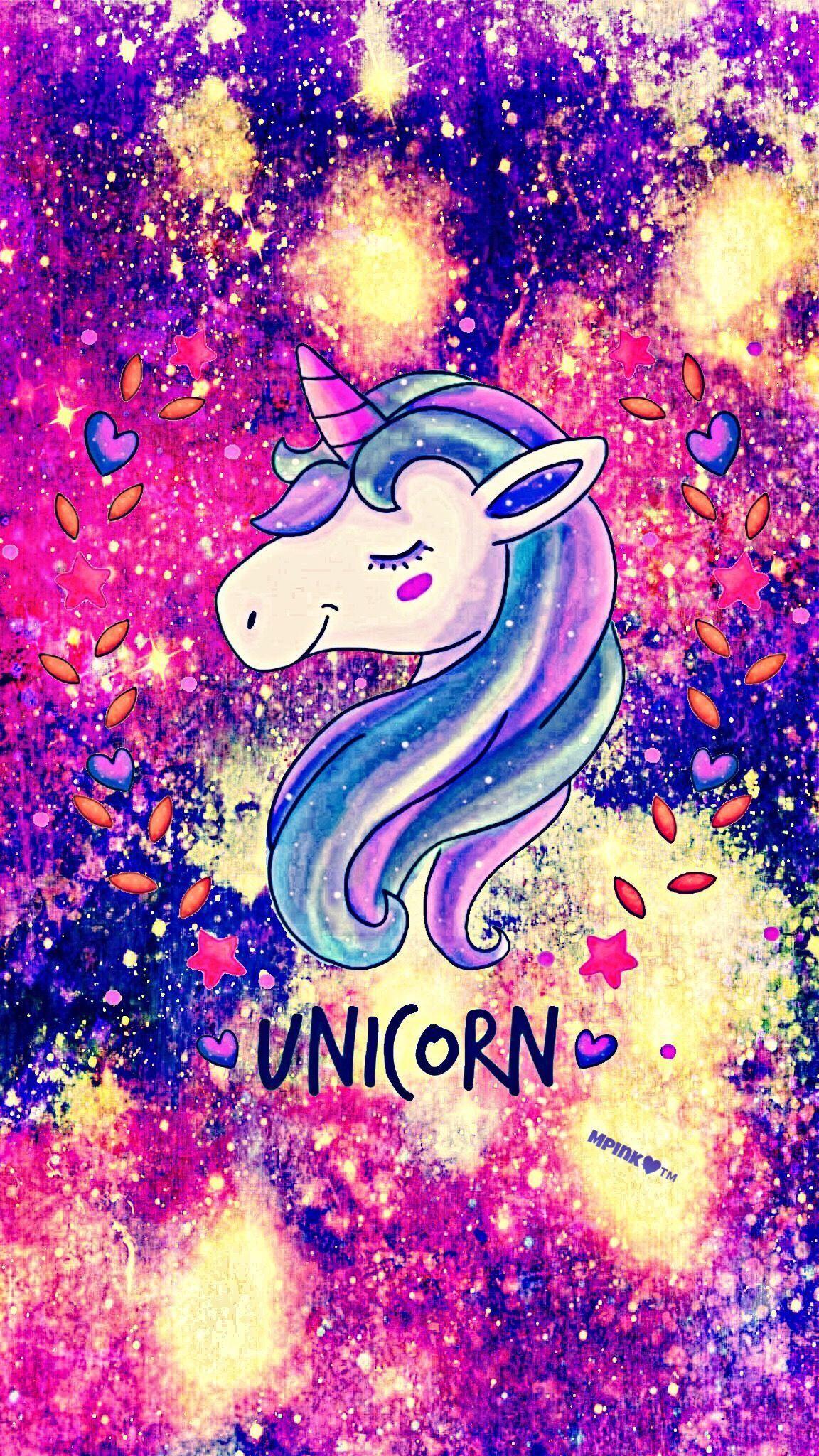 1152x2048 Baby Unicorn Galaxy Wallpaper .