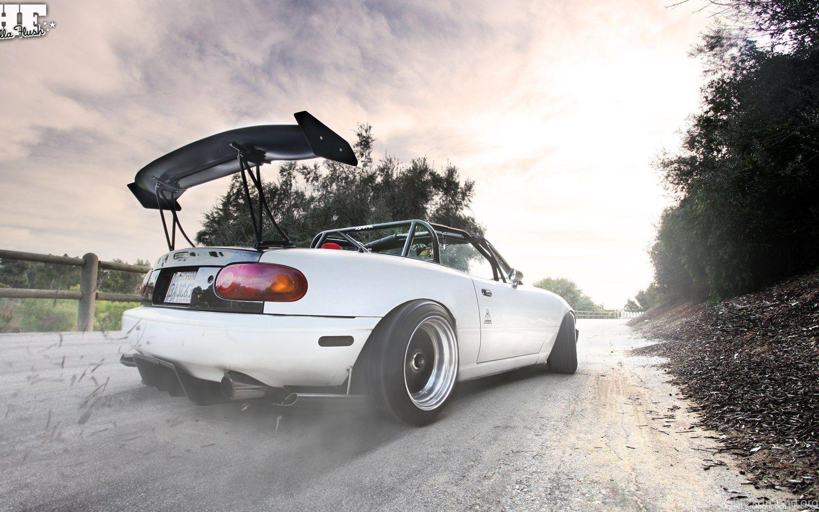 1680x1050 Mazda Miata Slammed Drift Image Desktop Background