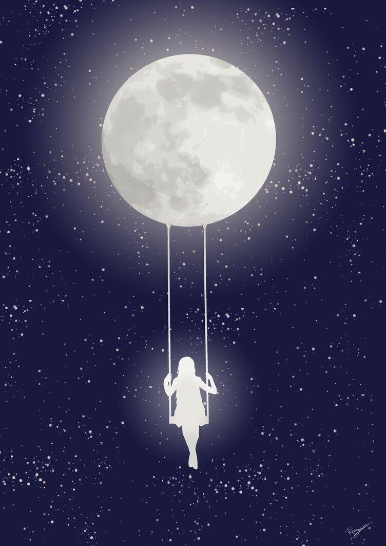 752x1063 Find beauty everywhere. Moon art, Art wallpaper, Galaxy wallpaper