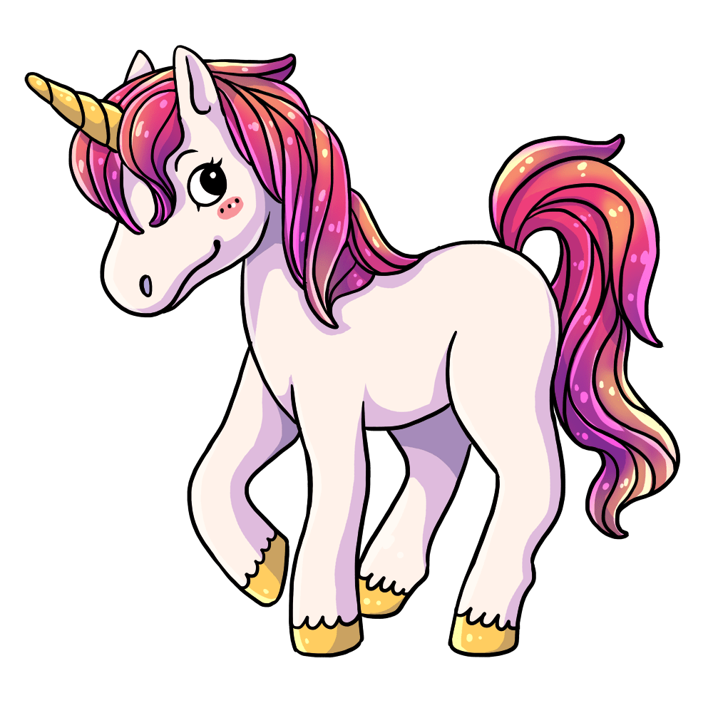 1000x1000 Cute Baby Unicorn Clipart Art Unicorn