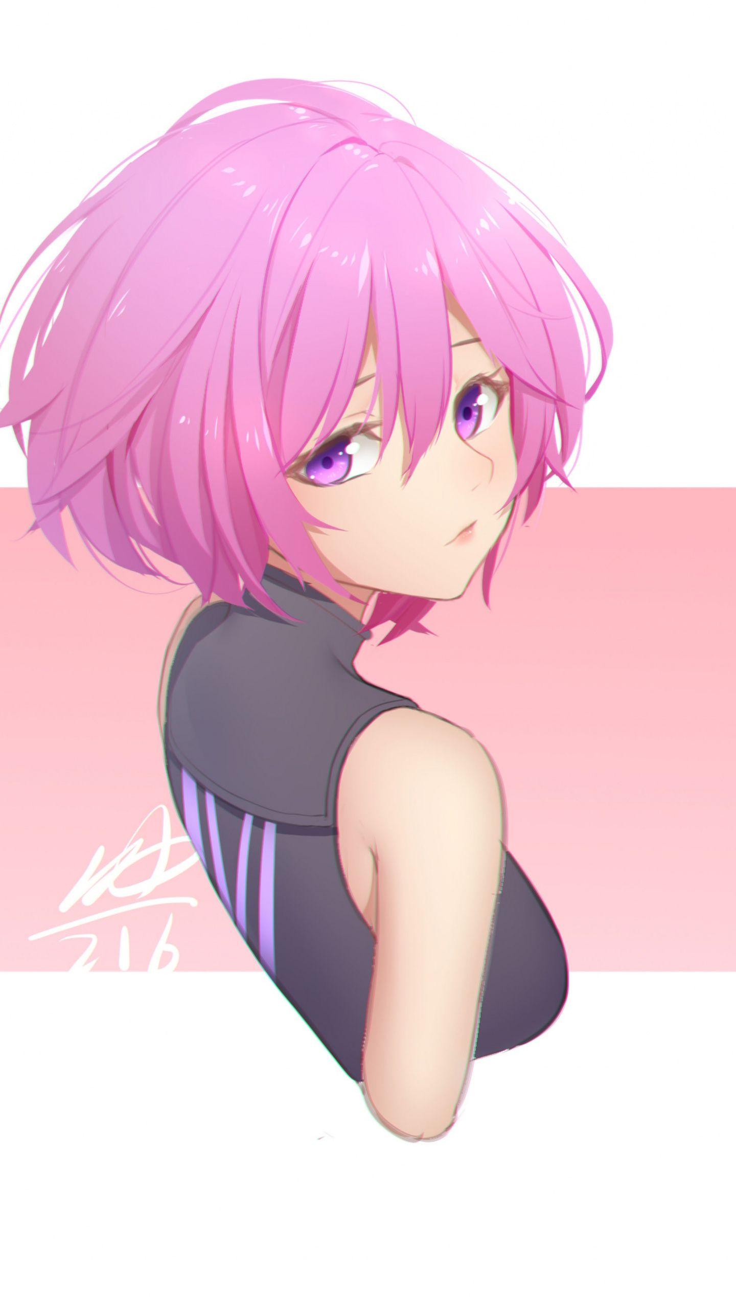 1440x2560 Download Cute, Anime Girl, Mashu Kyrielight, Fate Grand Order, Art Wallpaper, 1440x QHD Samsung Galaxy S S Edge, Note, LG G4