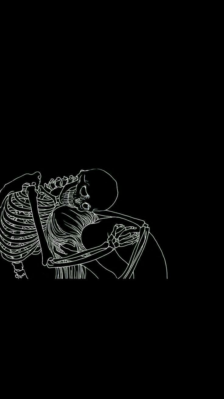 736x1309 Skull art. Black aesthetic wallpaper, Black aesthetic, Aesthetic iphone wallpaper