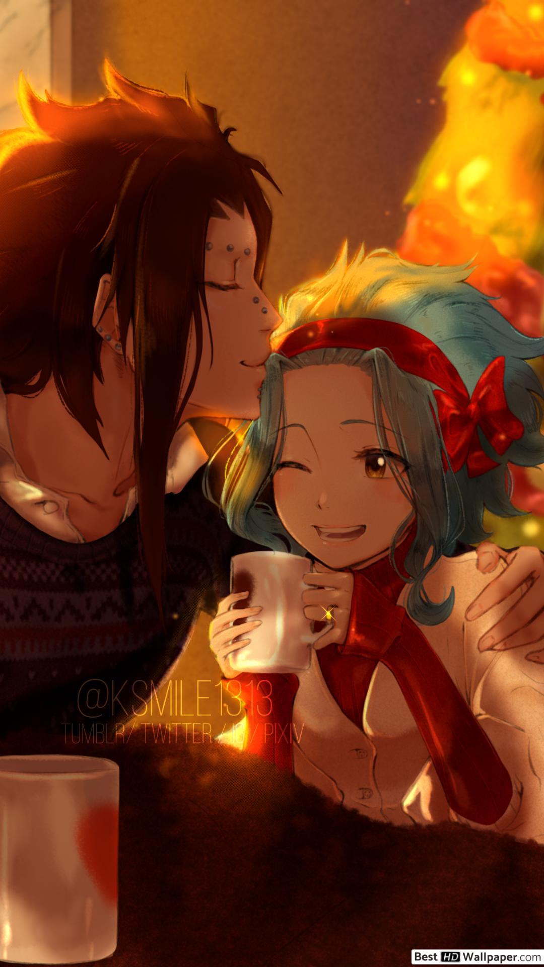 1080x1920 Fairy Tail Redfox & Levy McGarden HD wallpaper download