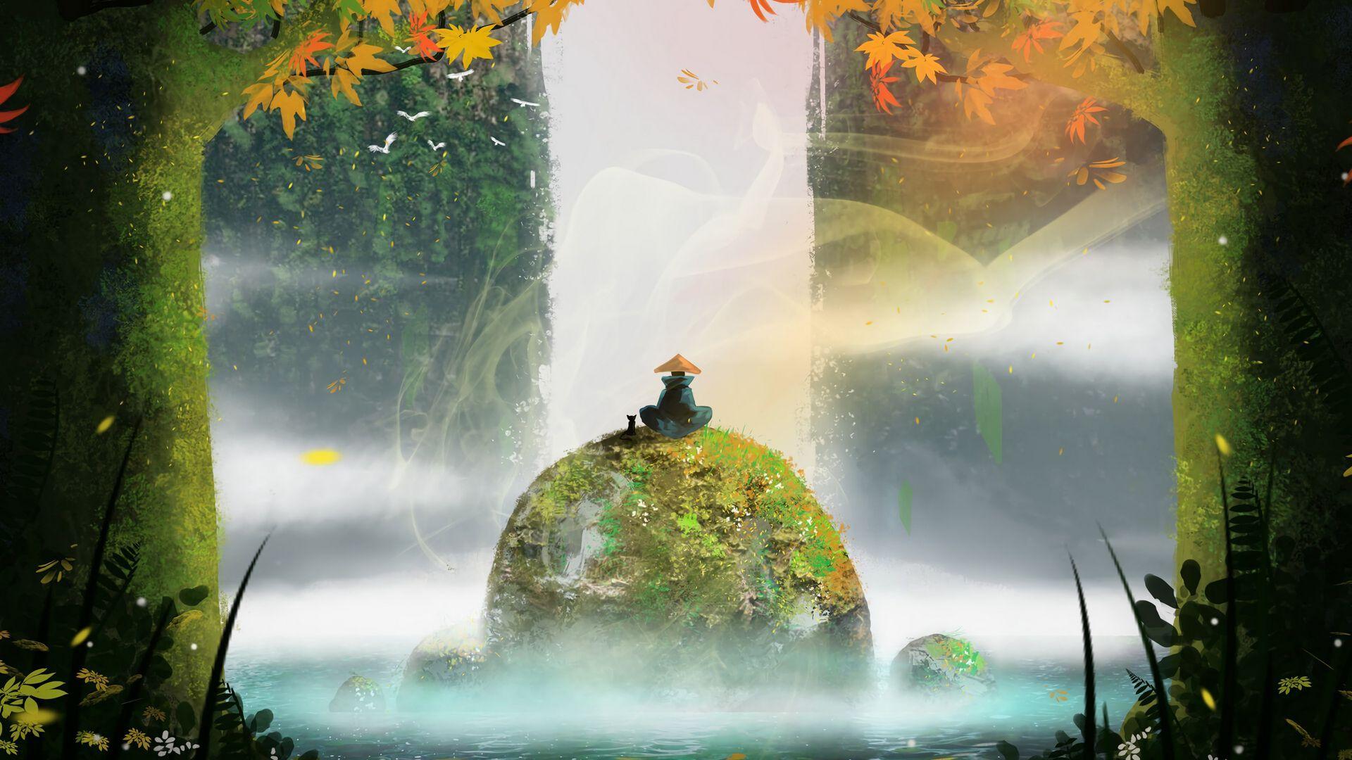 1920x1080 Download wallpaper 1920x1080 harmony, loneliness, lonely, art full hd, hdtv, fhd, 1080p HD background