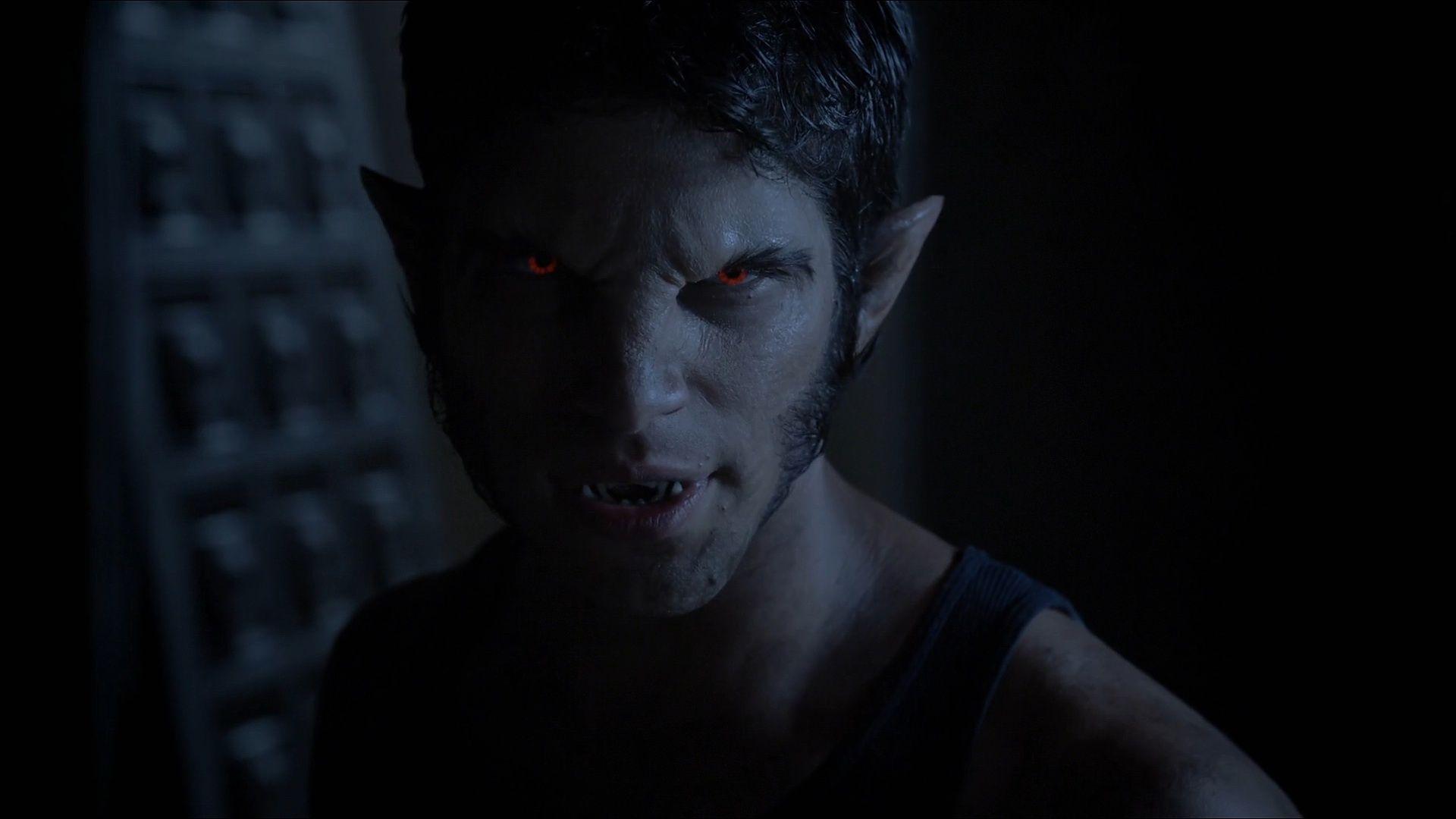 1920x1080 Download wallpaper eyes, look, actor, werewolf, red eyes, man, MTV, the cub, Tyler Posey, werewolf, teen wolf, Scott McCall, true alpha, a true alpha, section films in resolution 1920x1080
