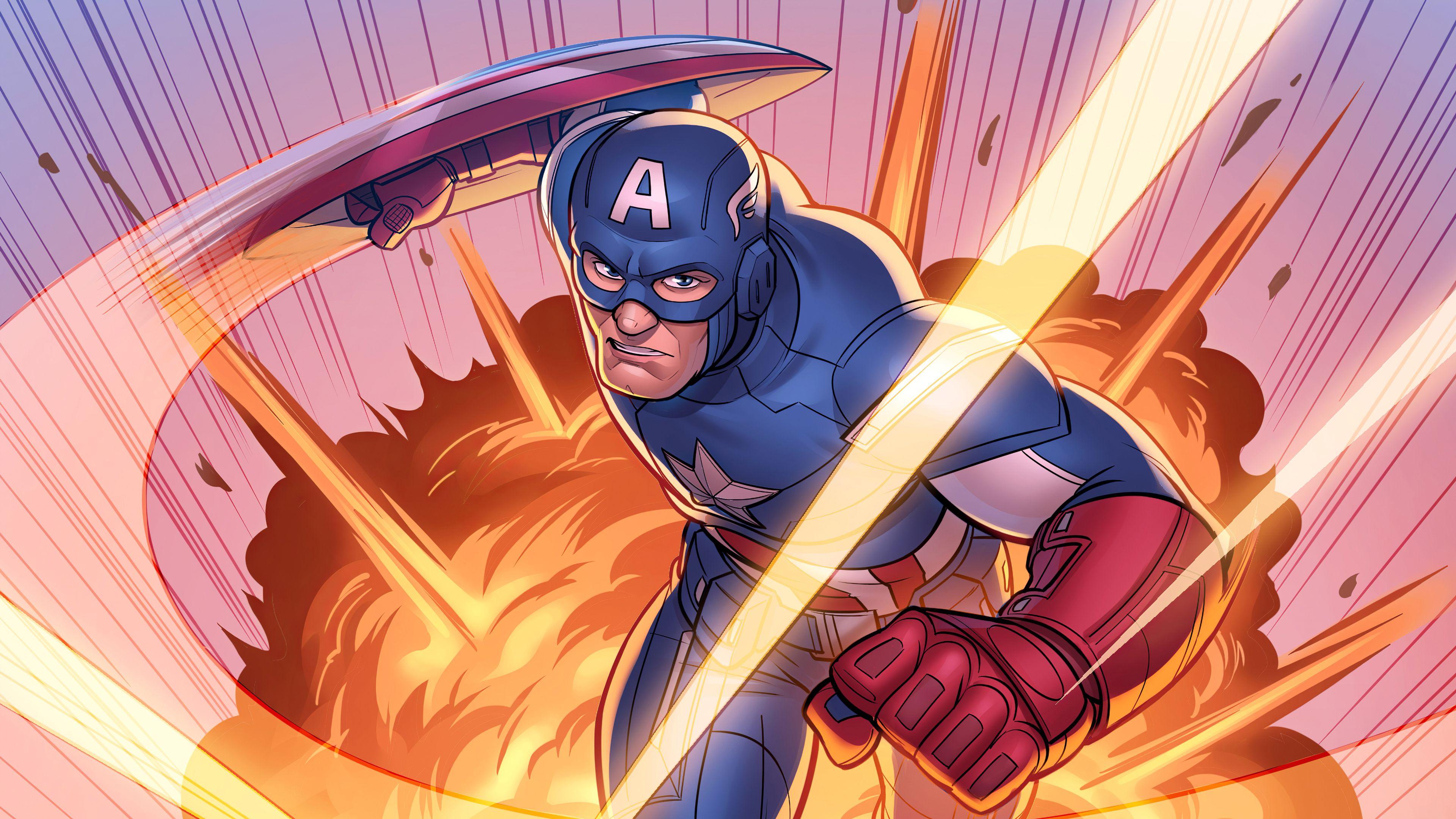 3840x2160 Wallpaper 4k Captain America Comic Art Captain america 4k wallpaper, Captain America phone wallpaper 4k hd, captain america wallpaper