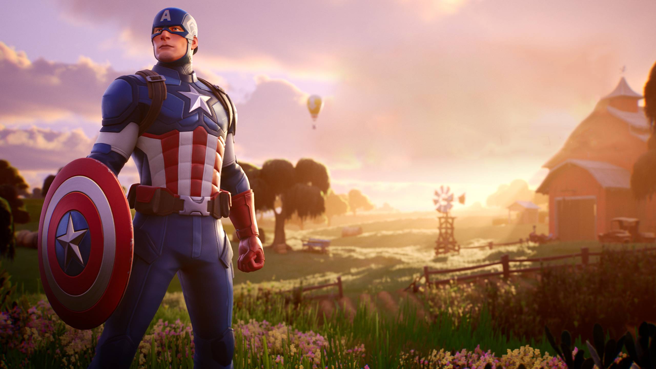 2560x1440 Captain America Fortnite 1440P Resolution Wallpaper, HD Games 4K Wallpaper, Image, Photo and Background