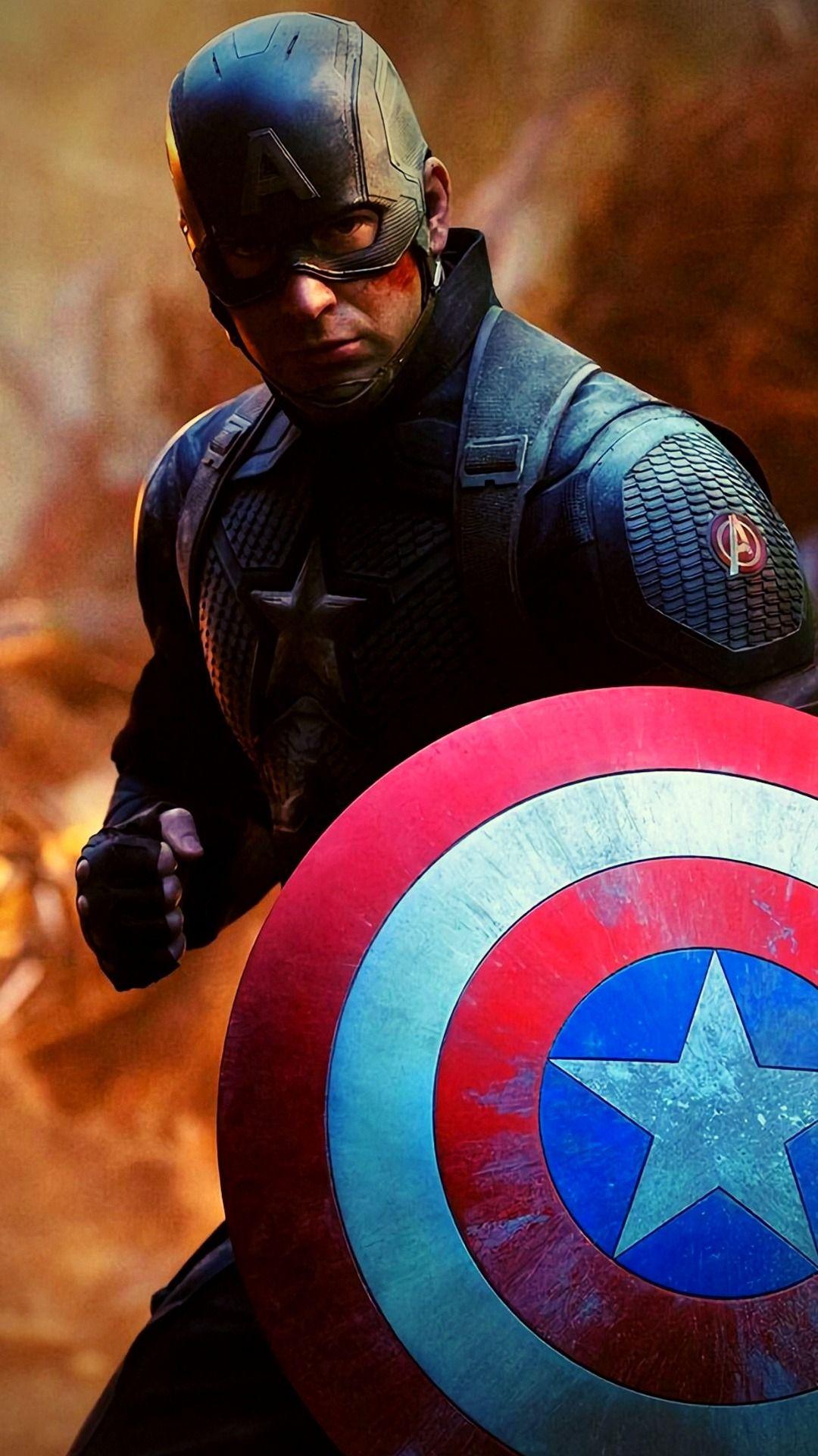 1080x1920 Captain America Endgame HD Wallpaper Free Download