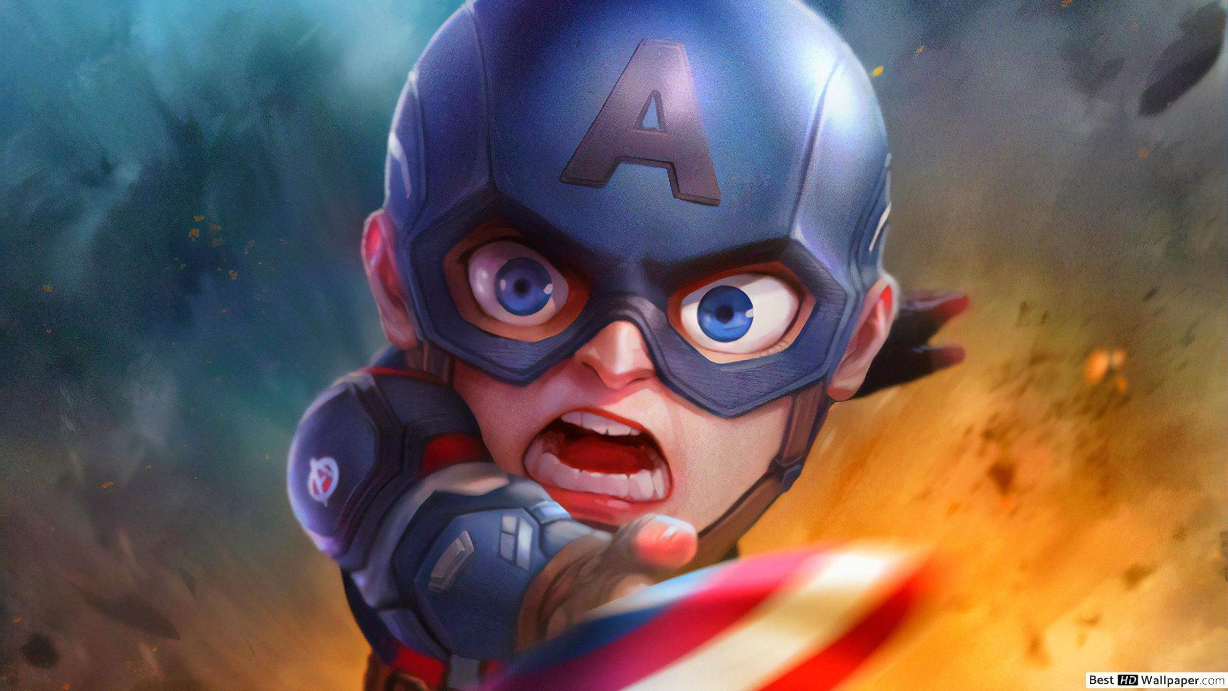 2400x1350 Baby Captain America Wallpaper