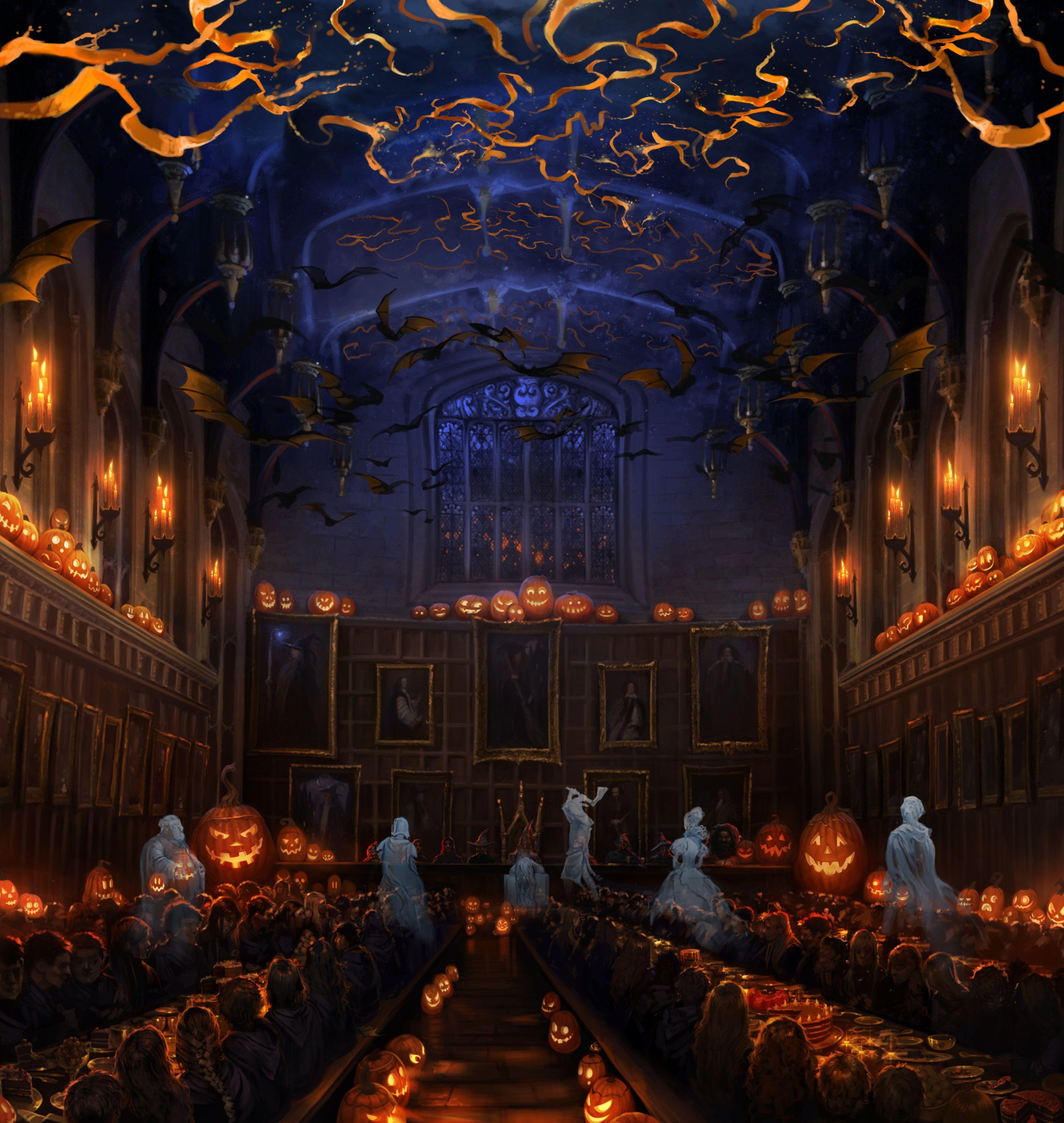 hogwarts great hall wallpaper