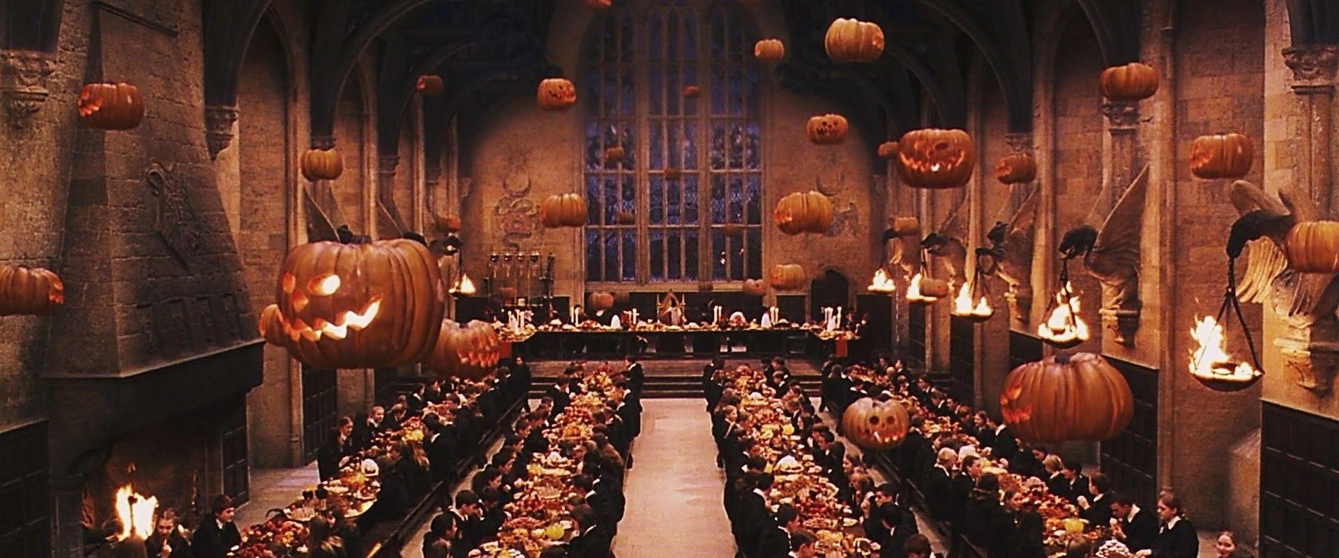 1920x800 Halloween At Hogwarts Wallpaper