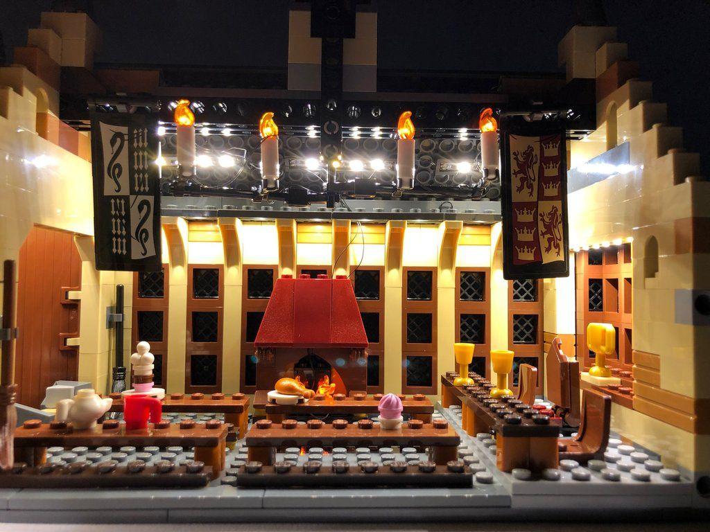 1024x768 LED Lighting Kit for LEGO Harry Potter Hogwarts Great Hall 75954