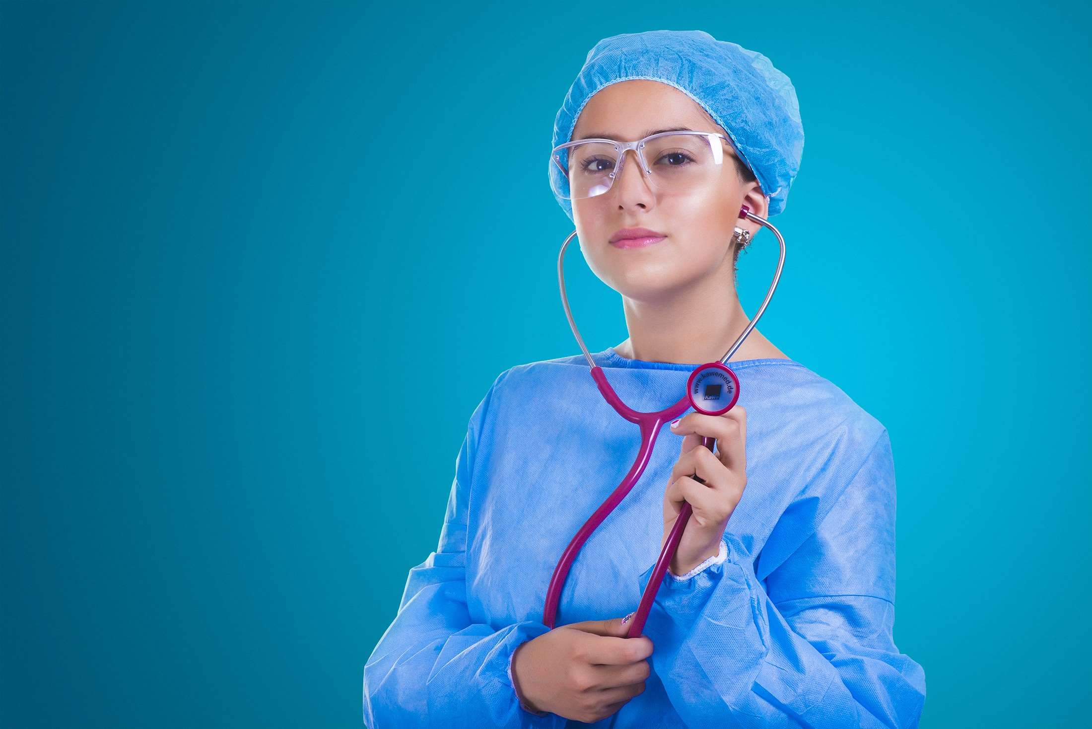 2200x1468 adult, doctor, girl, healthcare, hospital, medical, medicine, nurse, operating room, portrait, profession, professional, stethoscope, surgery, uniform, woman, young wallpaper. Mocah HD Wallpaper