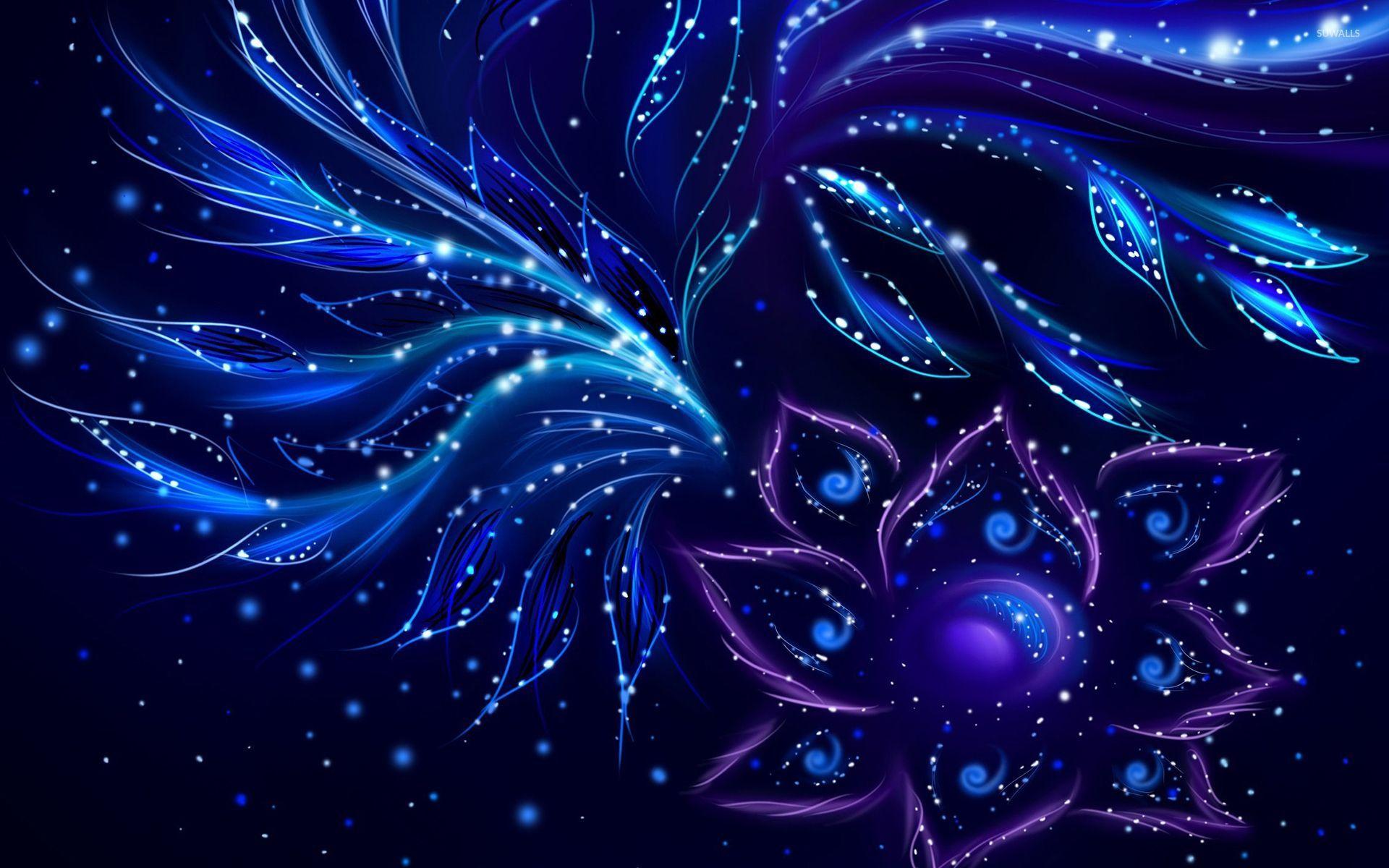 1920x1200 Blue and Purple Abstract Wallpaper