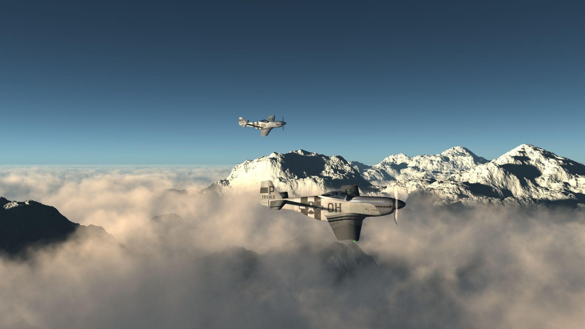 1920x1080 P51 Classic Airplane wallpaperx1200