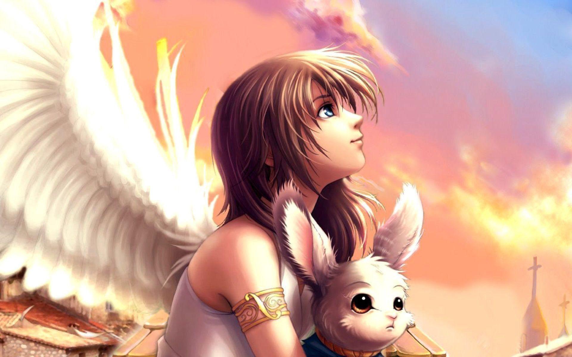 Cute Anime Girl Angel Wallpapers Top Free Cute Anime Girl Angel Backgrounds Wallpaperaccess 6003