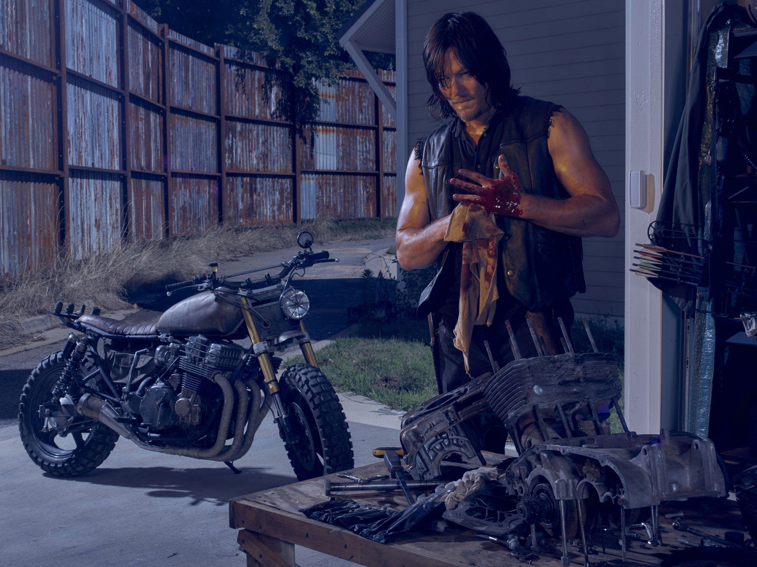 2560x1919 Daryl Dixon from The Walking Dead poster wallpaper, bike, Norman Reedus • Wallpaper For You HD Wallpaper For Desktop & Mobile
