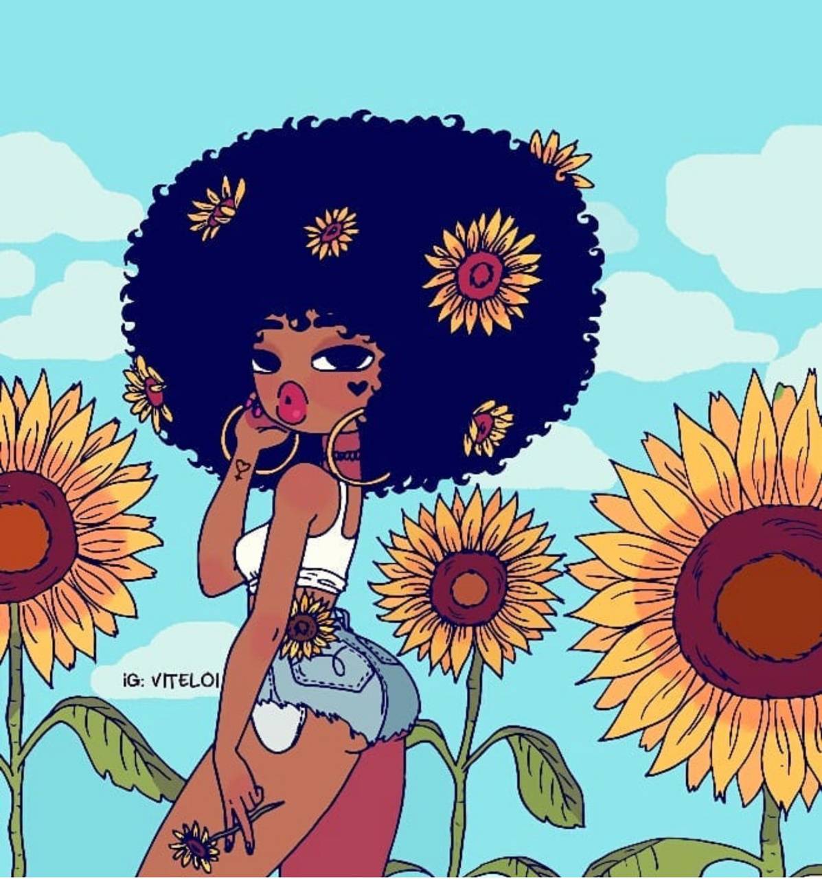 Afro Black Girl Wallpapers - Top Free Afro Black Girl Backgrounds ...