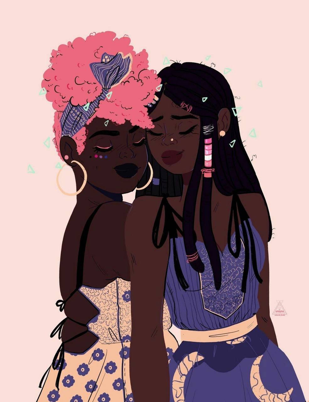 984x1280 Black Girl Love wallpaper