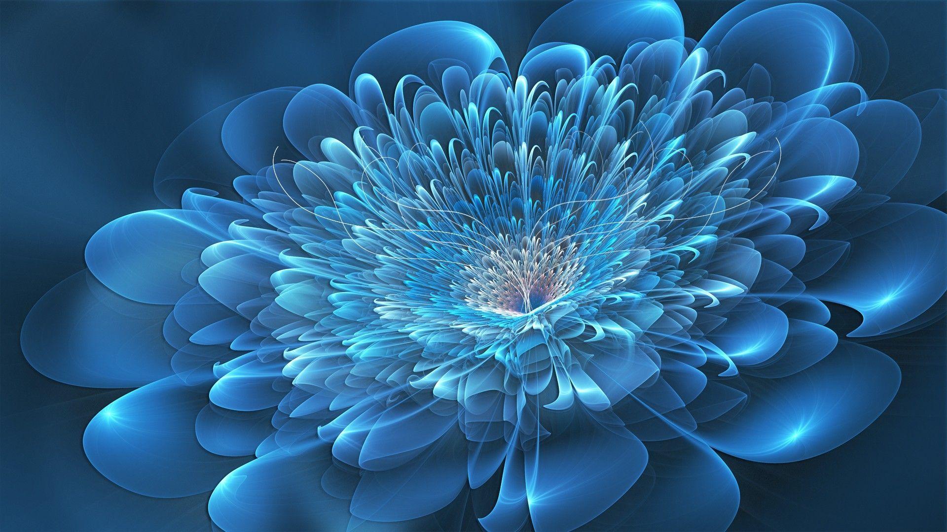Blue Flower Abstract Desktop Wallpapers - Top Free Blue Flower Abstract ...