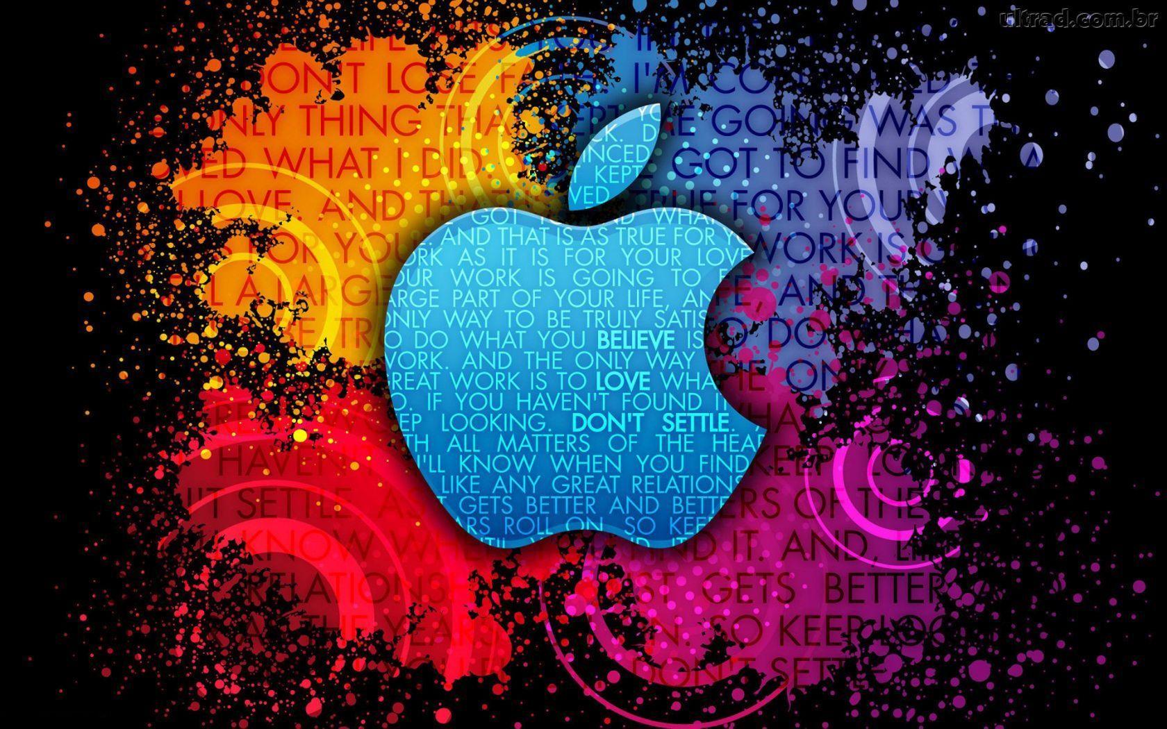 1680x1050 Embrace Your Crazy. Graphic wallpaper, HD apple wallpaper, Apple logo wallpaper