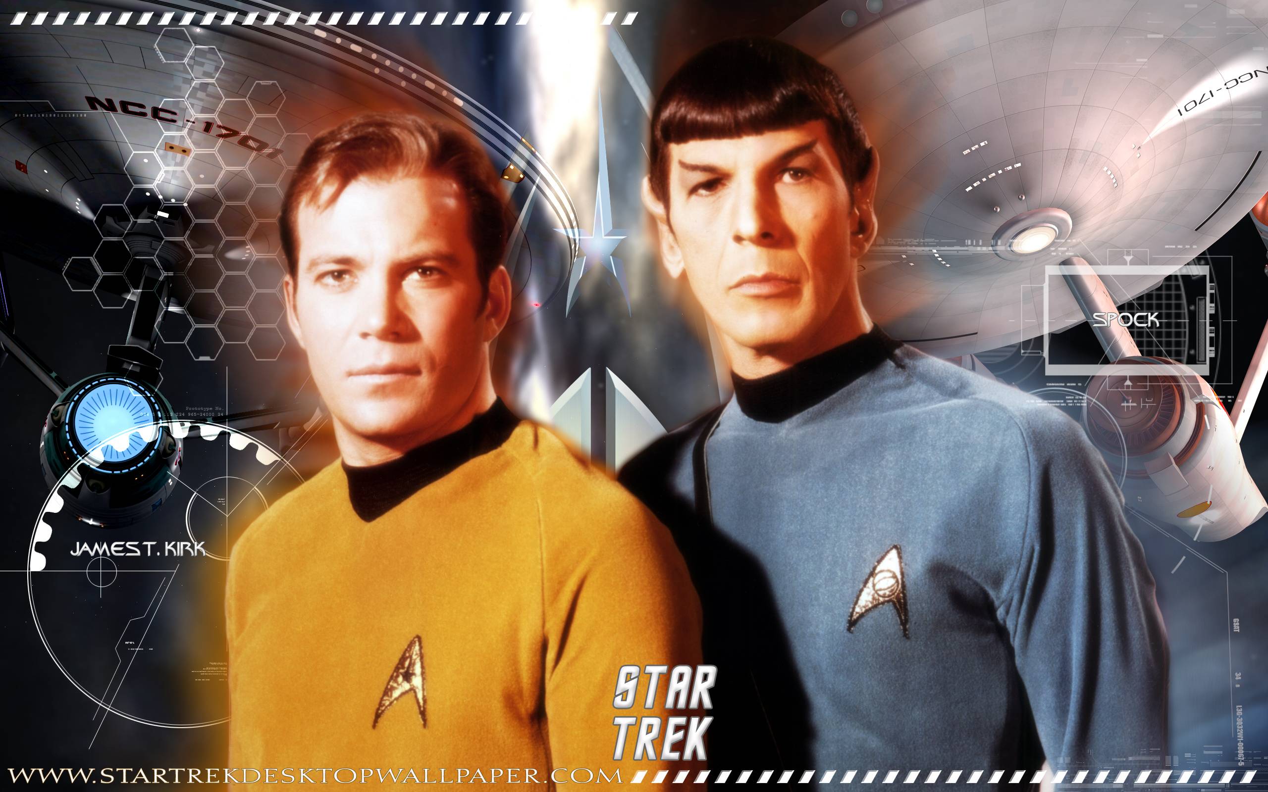 2560x1600 Star Trek Original Series James T. Kirk And Spock, free Star Trek computer desktop wallpaper
