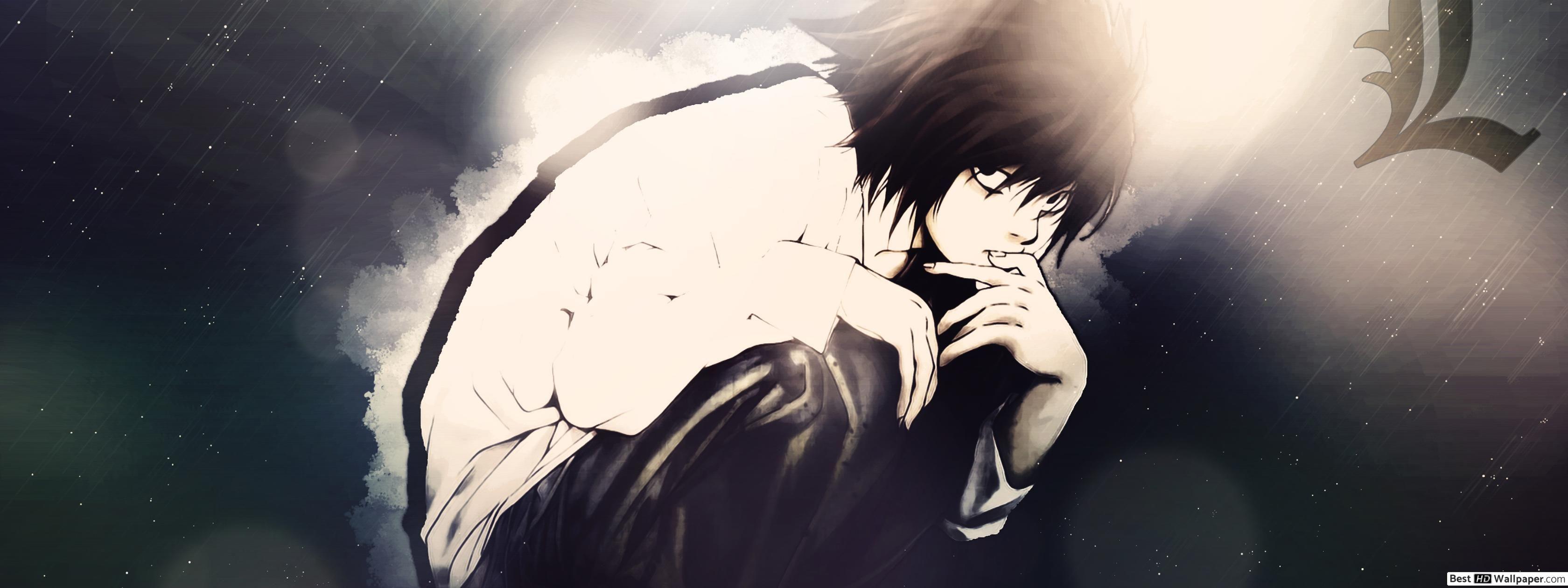3360x1260 Death note, detective l HD wallpaper download