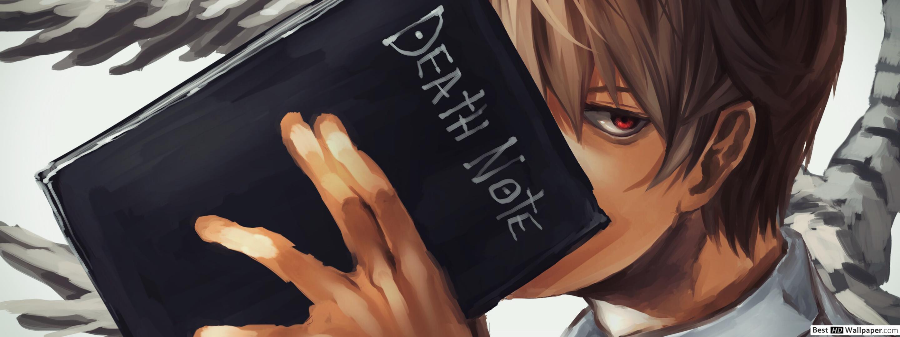 2880x1080 Death Note Yagami HD wallpaper download