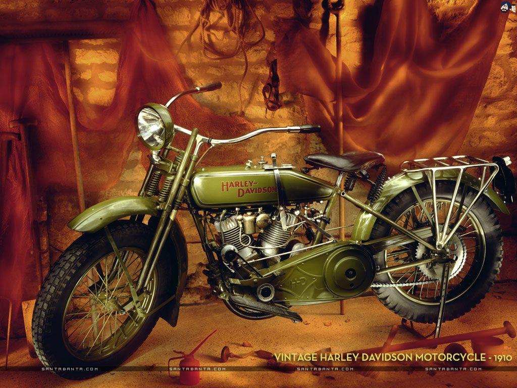 1024x768 Vintage Harley Davidson Wallpaper