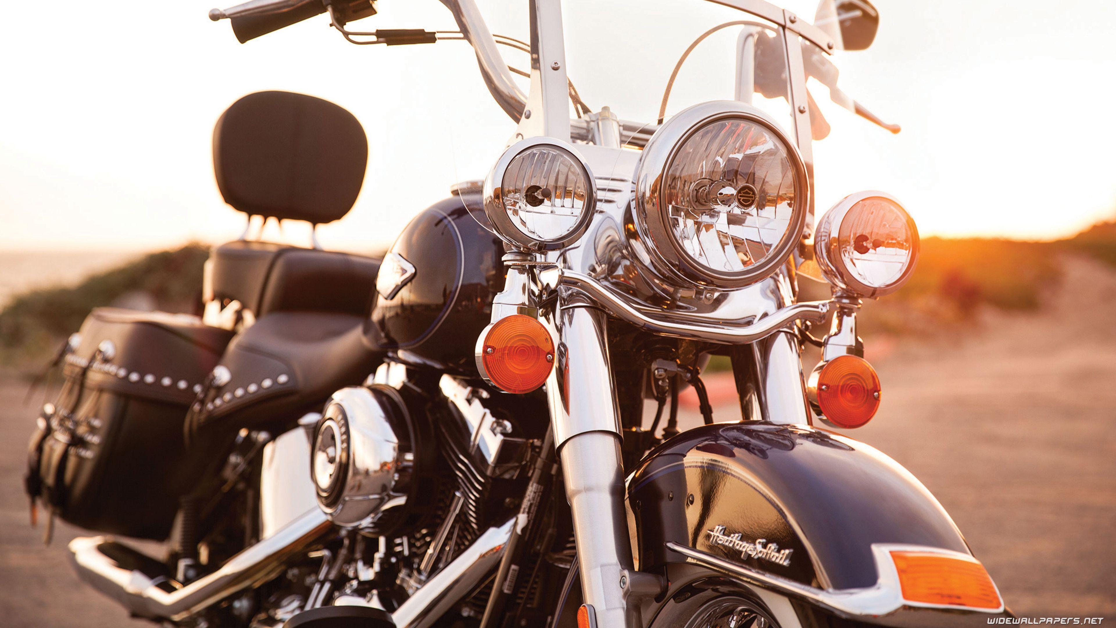 3840x2160 Harley Davidson Softail Motorcycle Desktop Wallpaper 4K Ultra HD