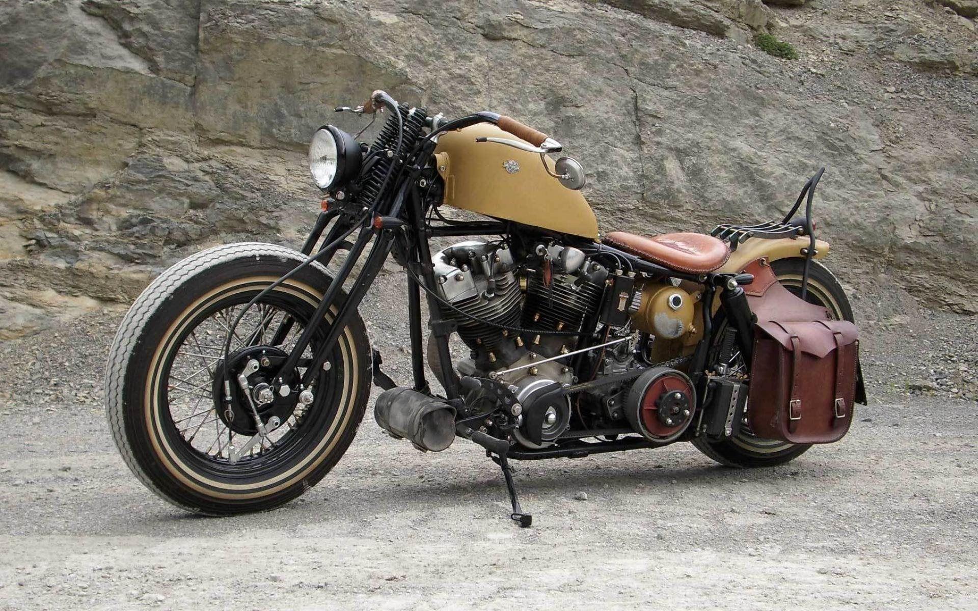 1920x1200 Download Wallpaper Bobber, Harley Davidson, Retro Motorcycles For Desktop With Resolution 1920x1200. High Quality HD Picture Wallpaper