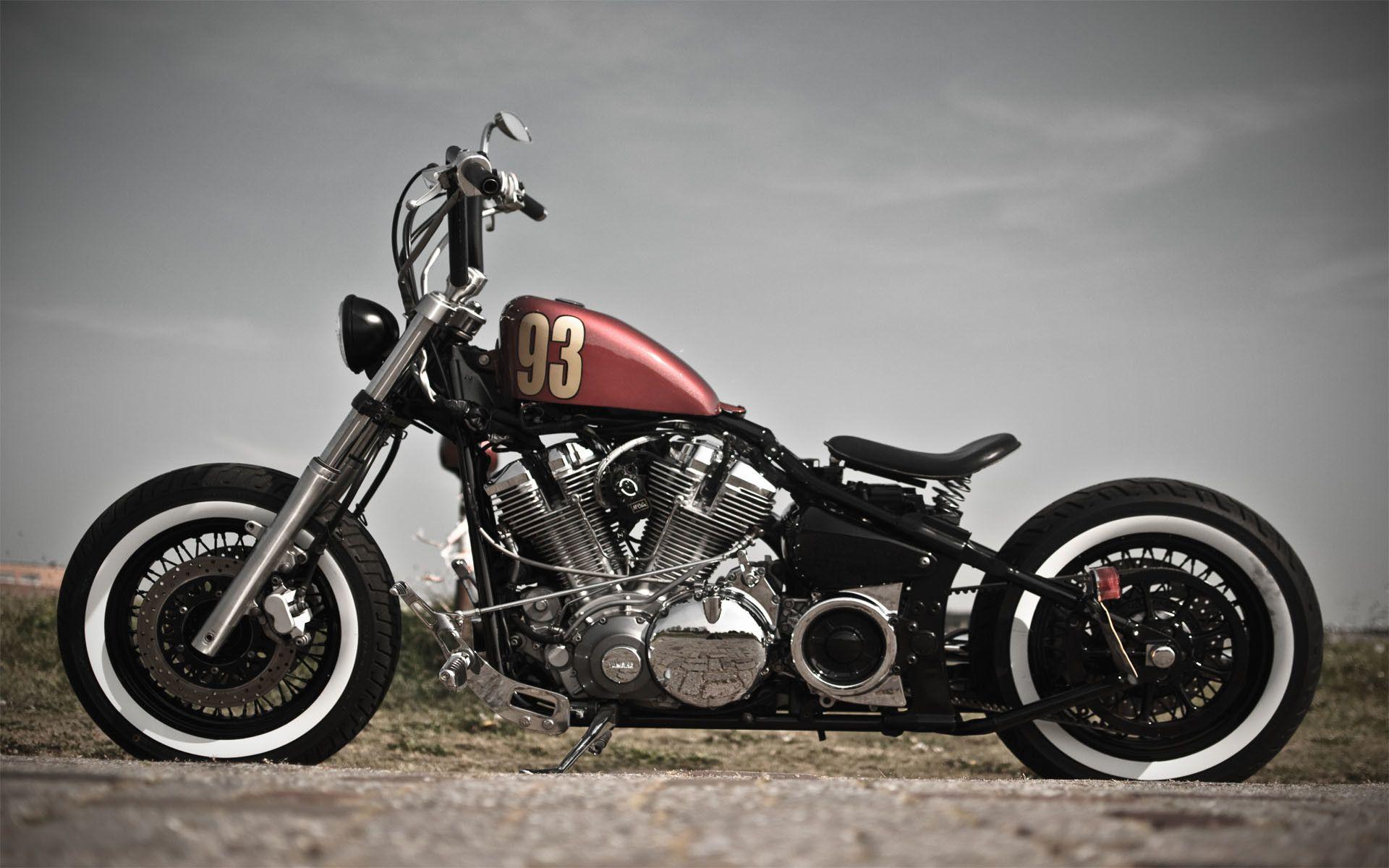 1920x1200 Old School Harley Davidson Motorcycle Wallpaper