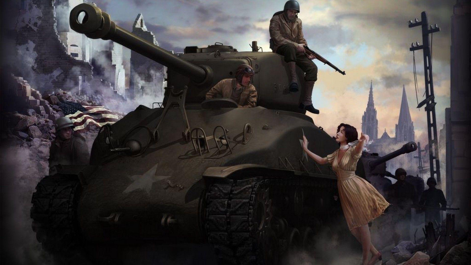1920x1080 M4 Sherman Wallpaper