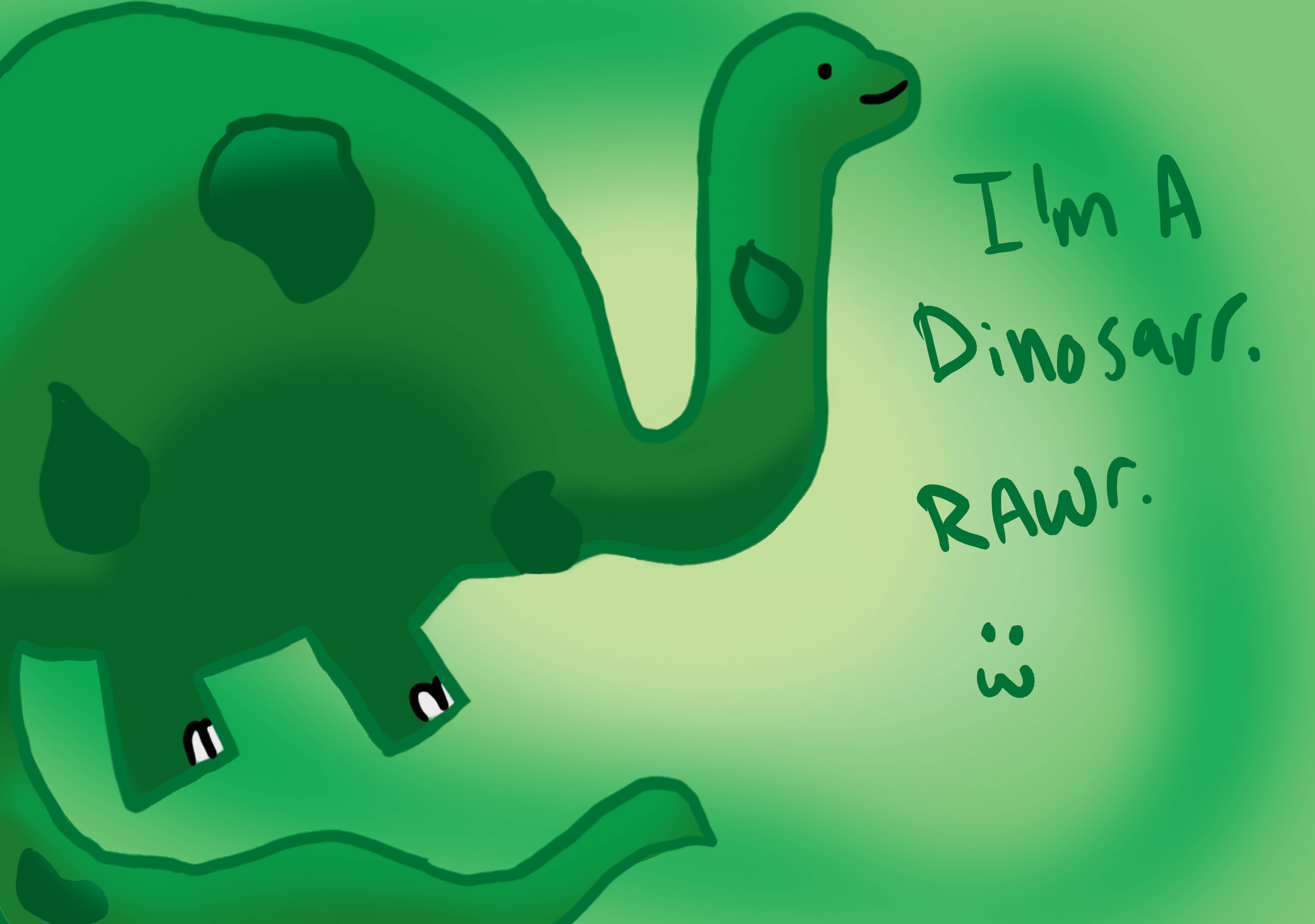 5120x3600 Cute Dinosaur Background