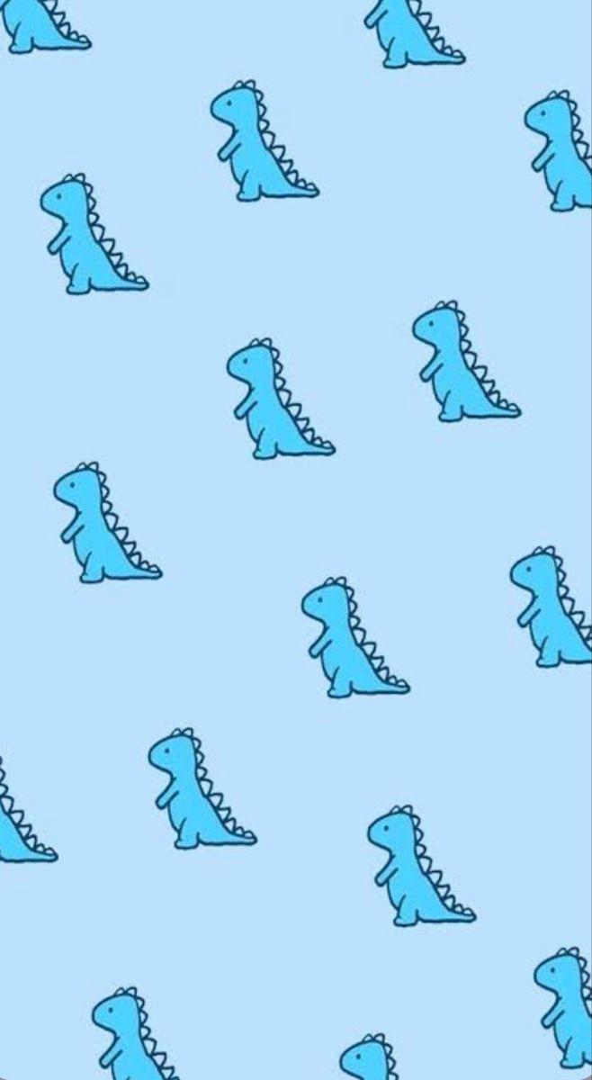 658x1200 Blue Dino. Dinosaur wallpaper, iPhone wallpaper, Cute patterns wallpaper