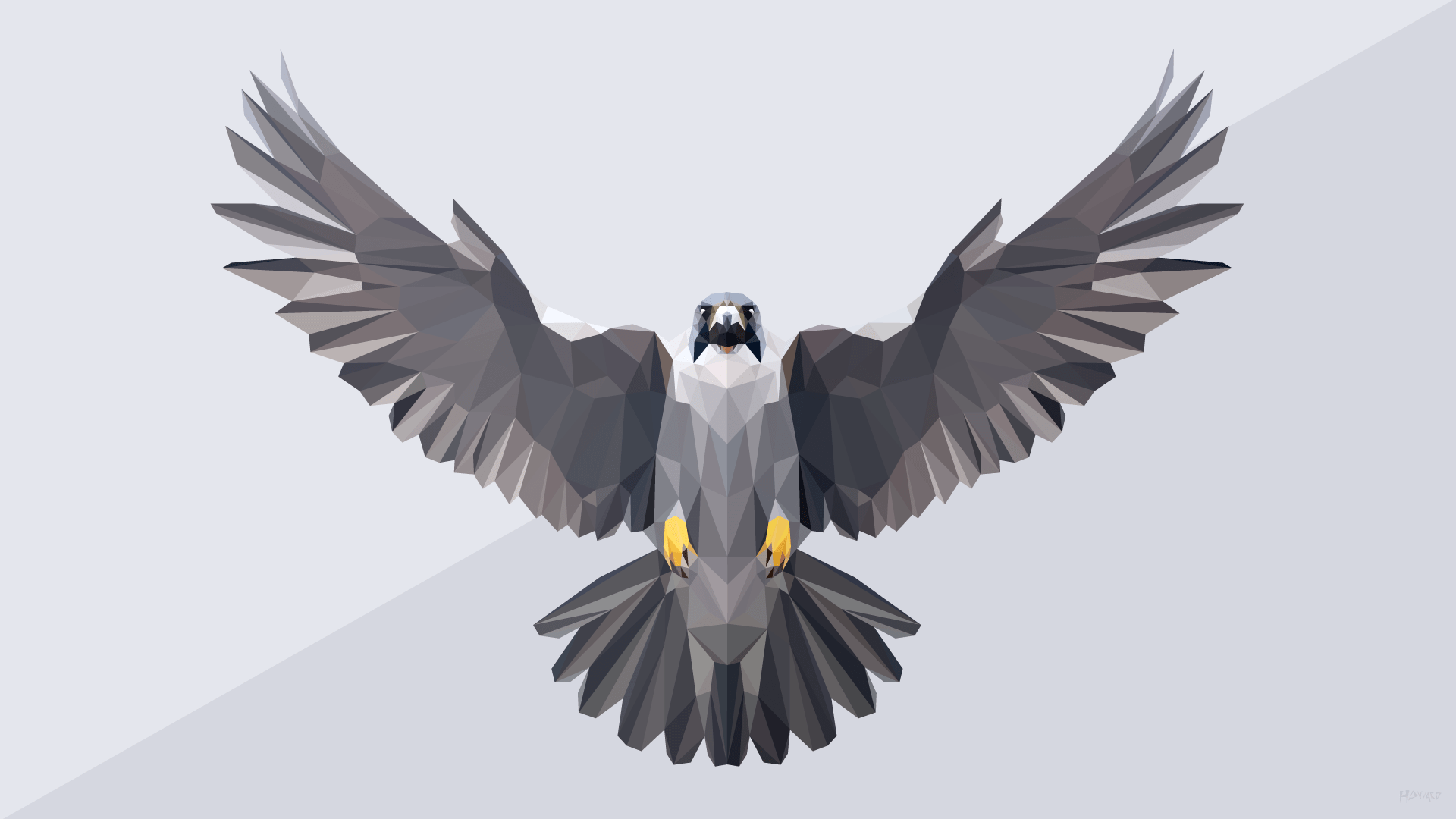 1920x1080 Low Poly Falcon (1920x1080) • R Wallpaper. Wallpaper, R Wallpaper, Wallpaper Background