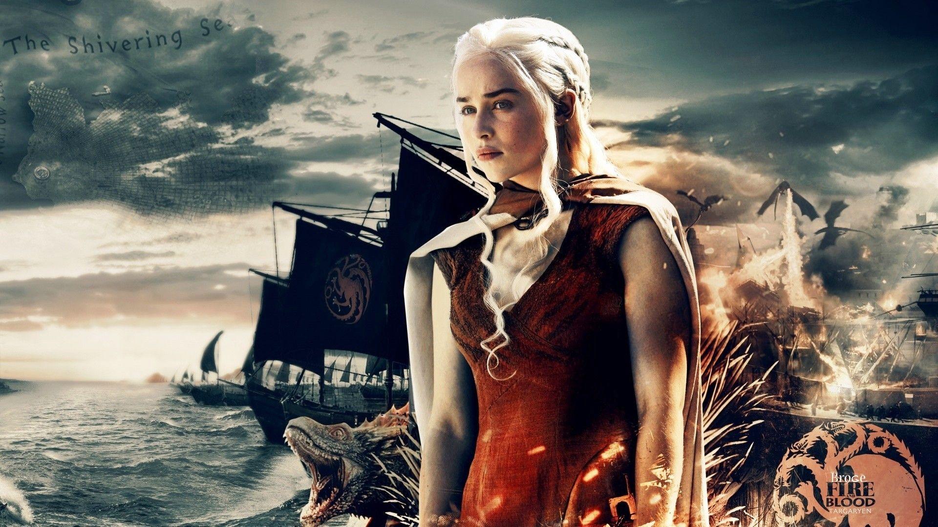 1920x1080 Game of Thrones Daenerys Targaryen Wallpaper HD Movie Poster Wallpaper HD