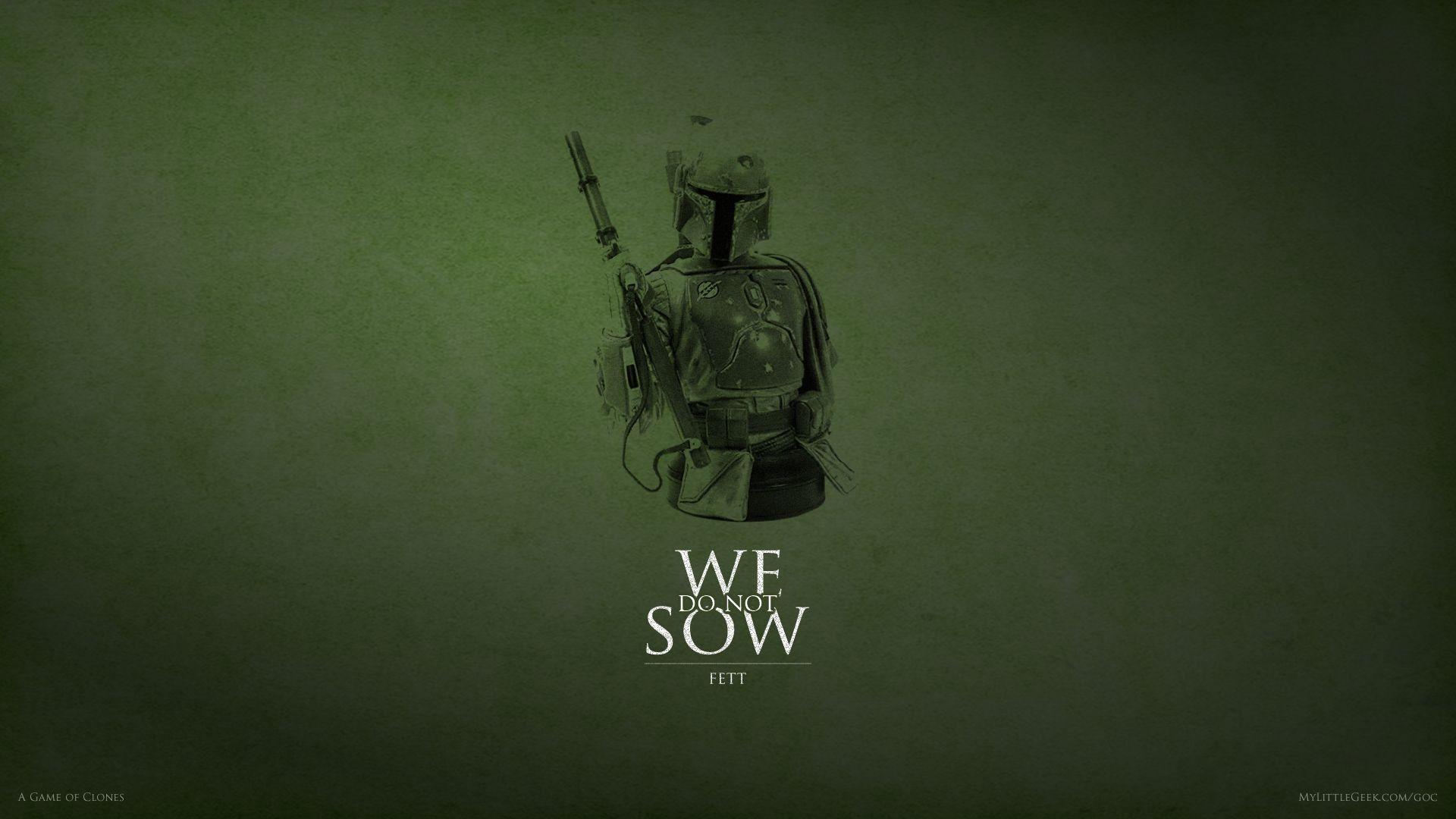 1920x1080 Game Of Thrones, Star Wars, Boba Fett, House Greyjoy, Crossover Wallpaper HD / Desktop and Mobile Background