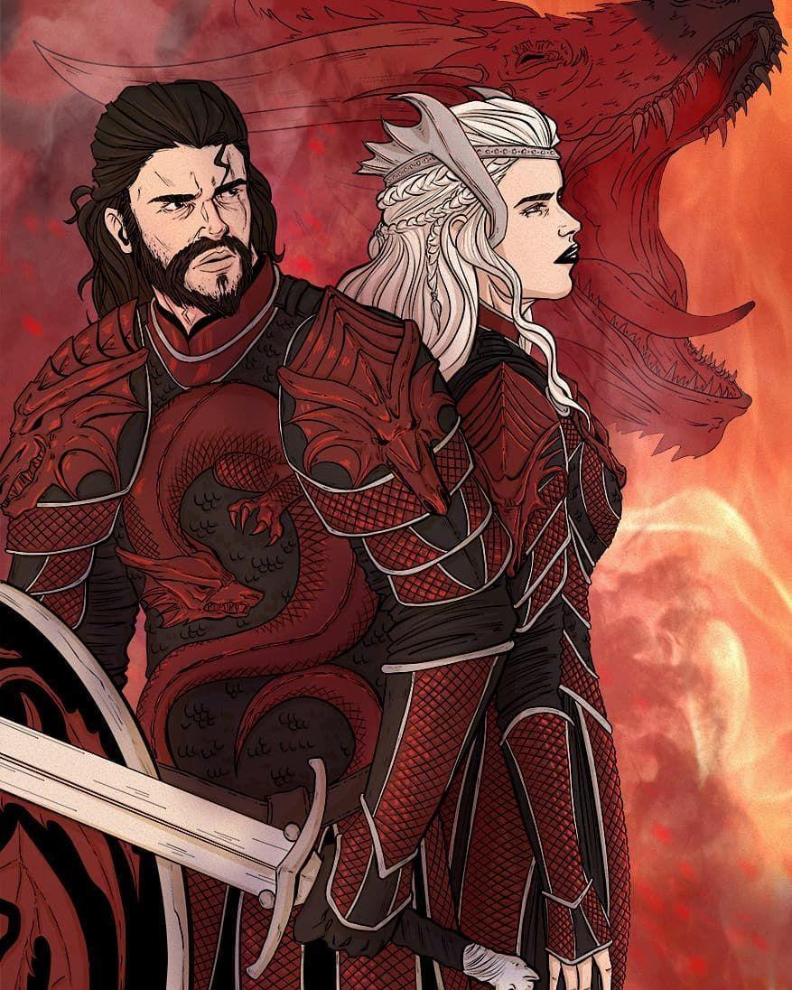 877x1096 Aegon VI and Daenerys Targaryen. Game of thrones art, Game of thrones artwork, Got game of thrones