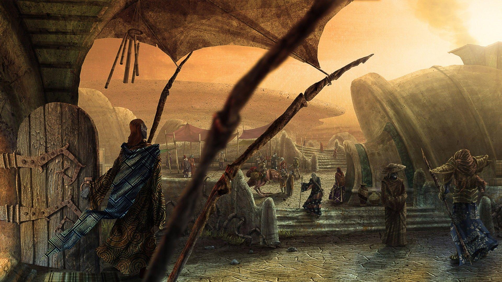 1920x1080 The Elder Scrolls III: Morrowind, Aldruhn Wallpaper HD / Desktop and Mobile Background