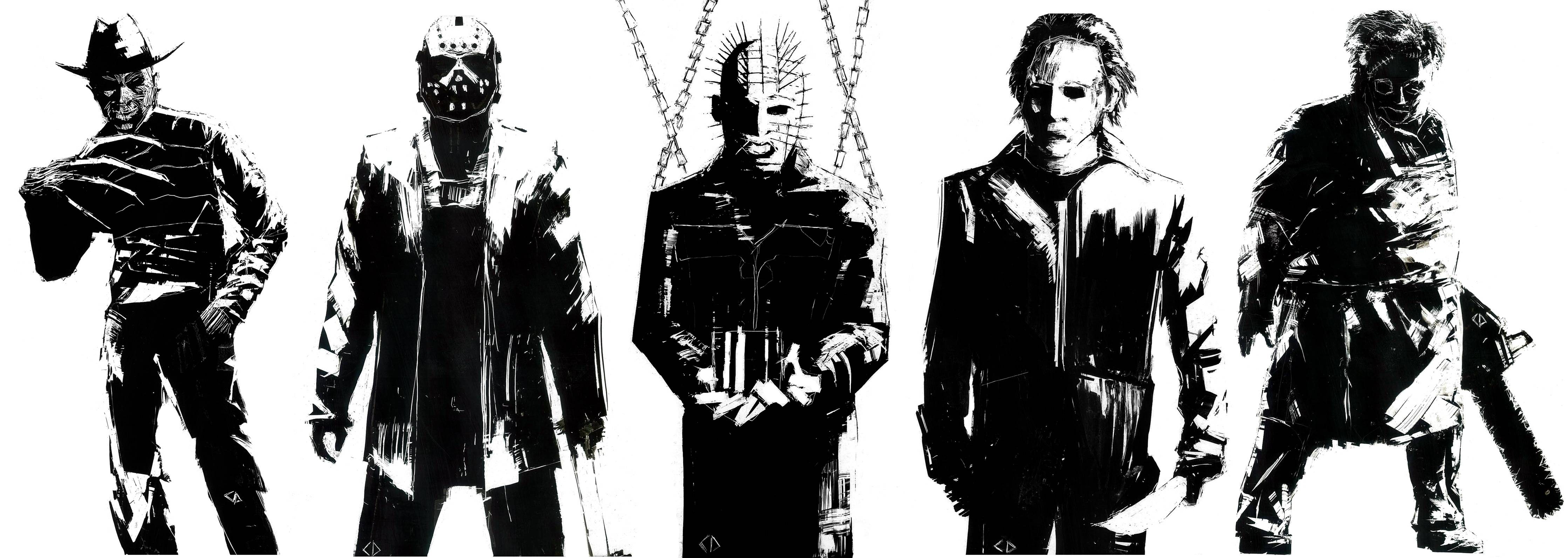 4475x1591 Slasher Icon Wallpaper .