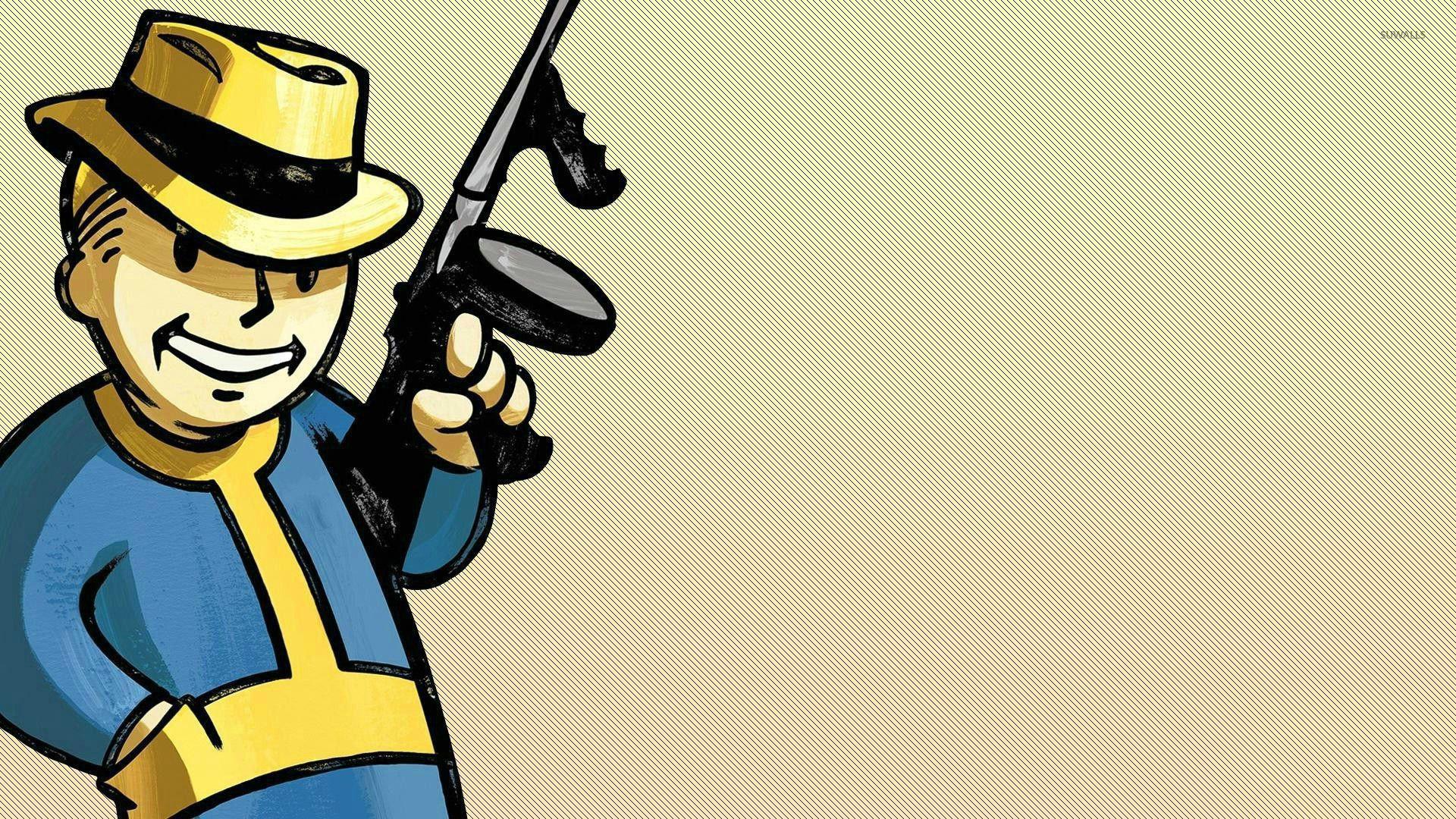 1920x1080 Fallout 4 Vault Boy Wallpaper