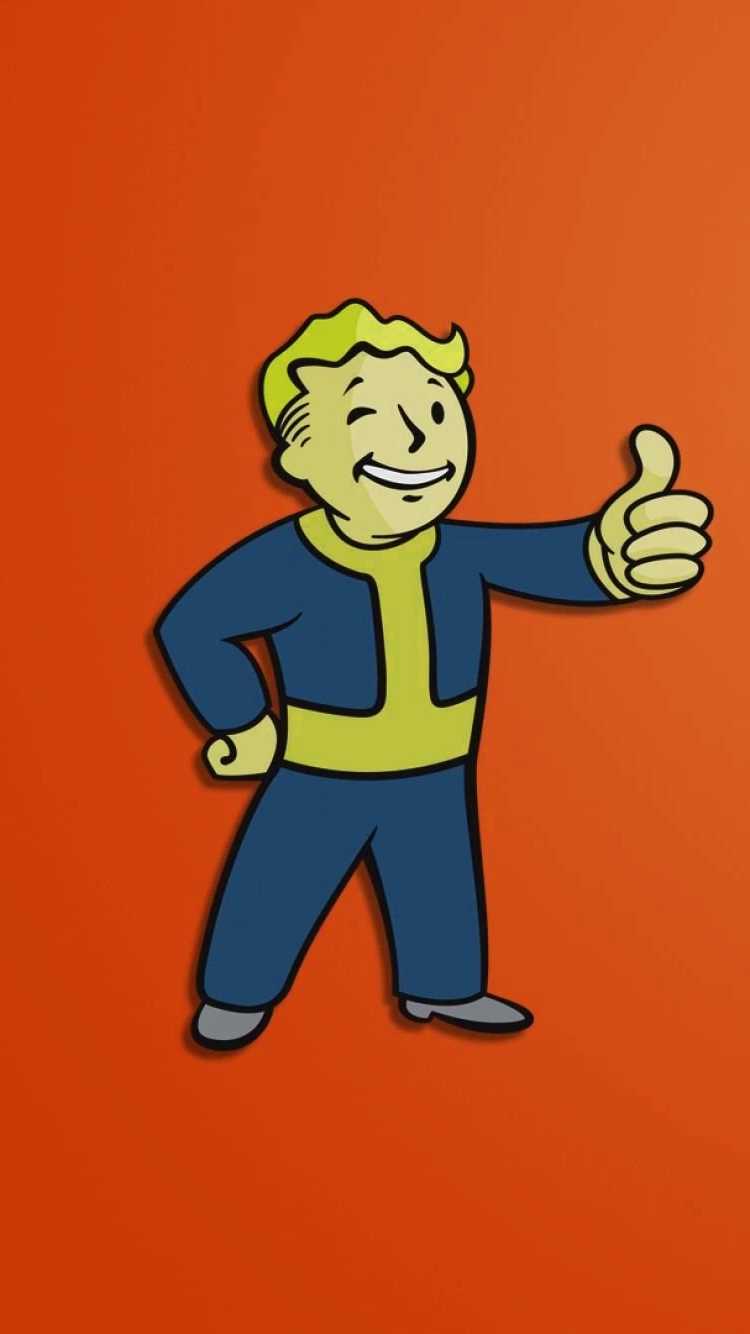 750x1334 Fallout Vault Boy Wallpaper Free HD Wallpaper