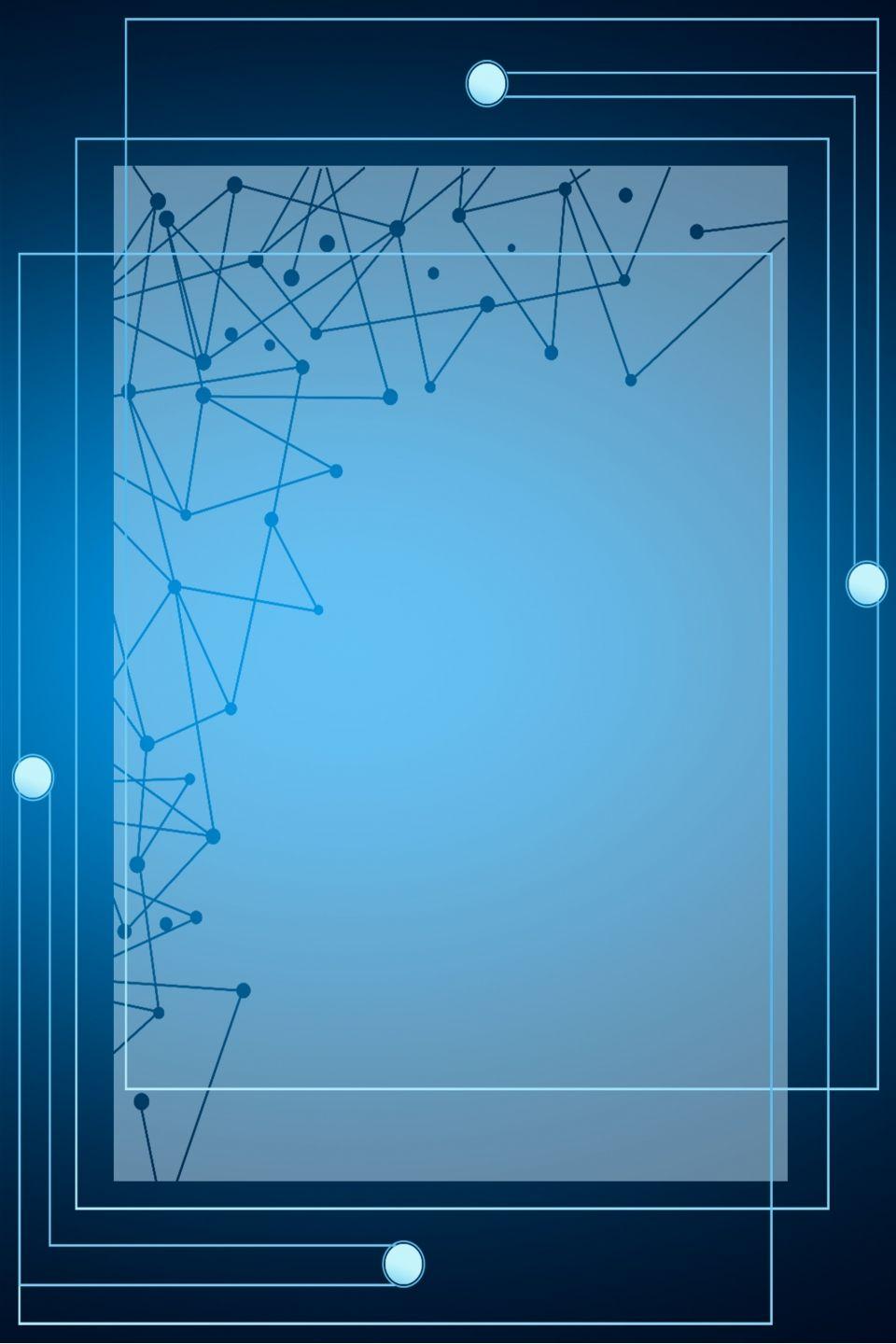 960x1440 Blue Minimalistic Electronic Technology Border Background. Technology wallpaper, Technology design graphic, Graphic design background templates