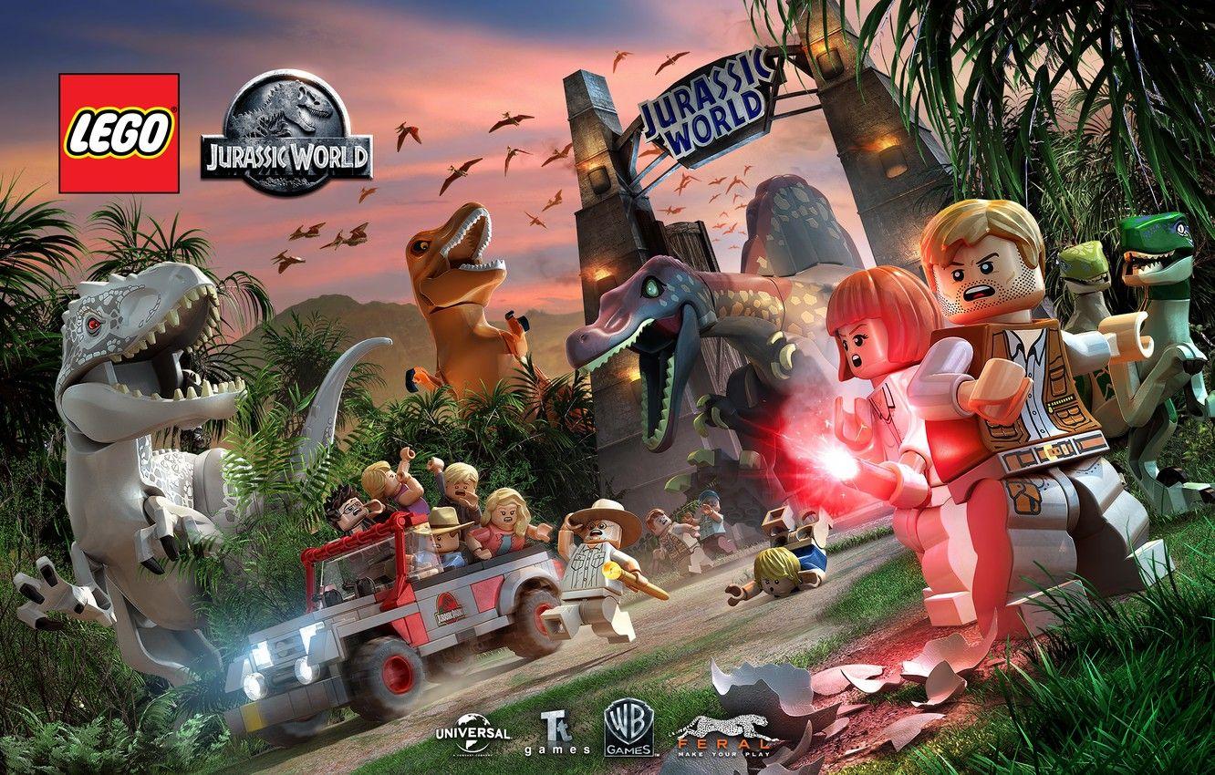 1332x850 Wallpaper Park, T Rex, Videogame, Jurassic, Jurassic Park, Jurassic World, Owen Grady, Indominus Rex, LEGO® Jurassic World™, Lego Jurassic World, John Hammond, Alan Grant, Spinosaurus, Ian Malcom Image For Desktop, Section игры