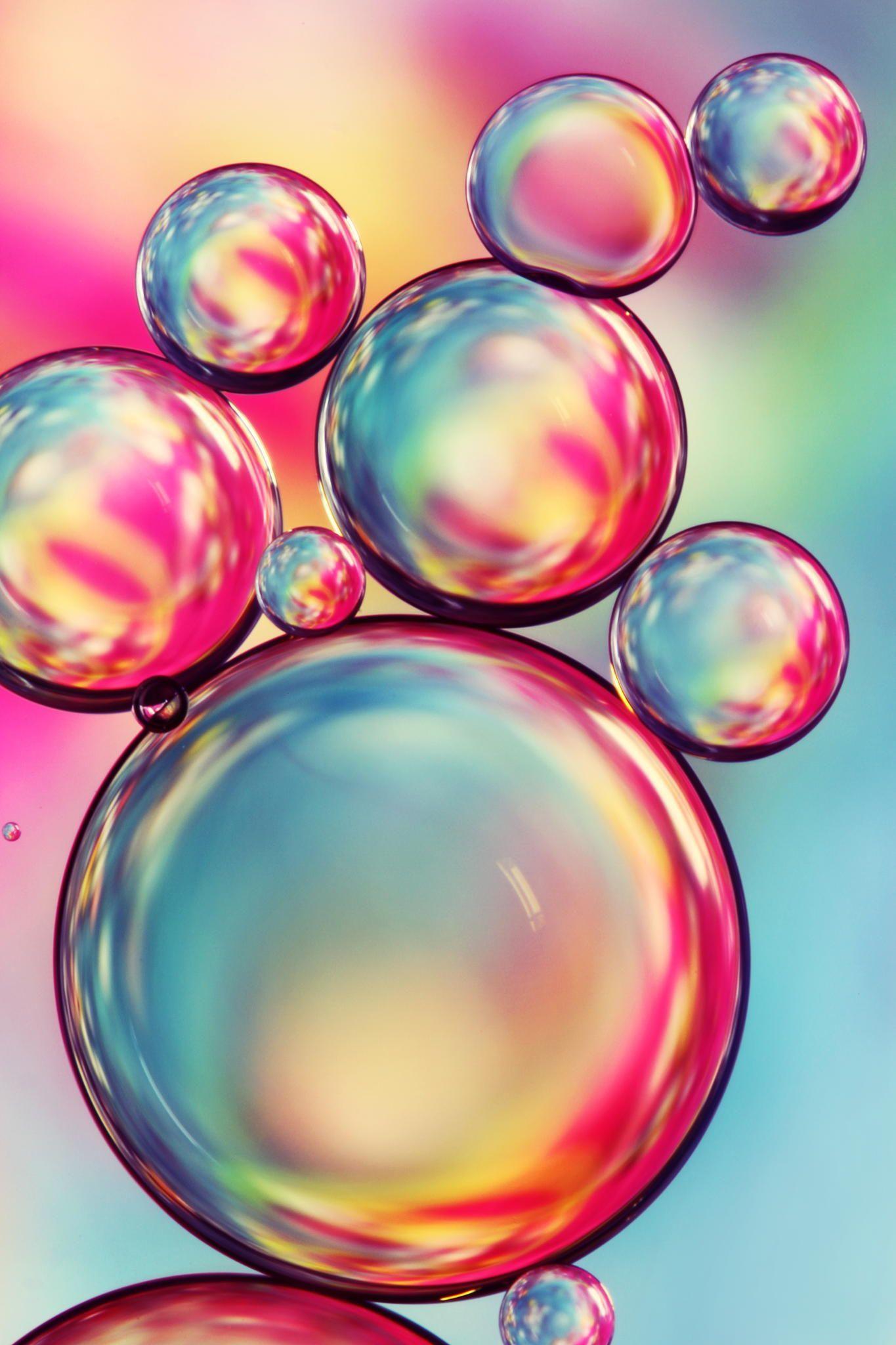 1365x2048 Rainbow Oil Drops II. Bubbles photography, Bubble art, Bubbles wallpaper